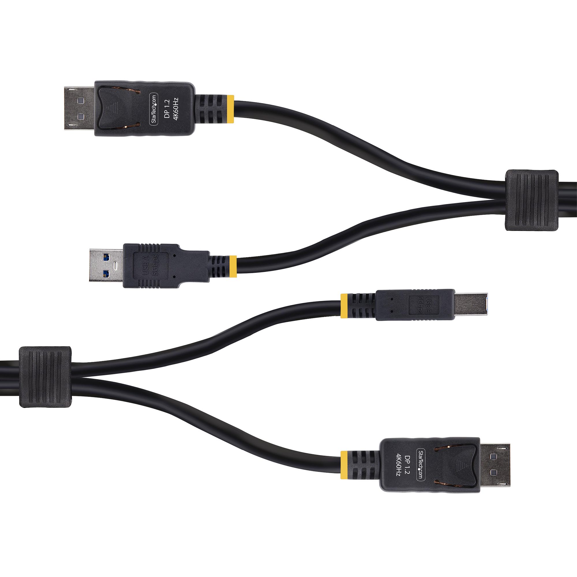 3m、ブラック。DisplayPort（4K60Hz）とUSB 5Gbpsケーブルを1つに統合