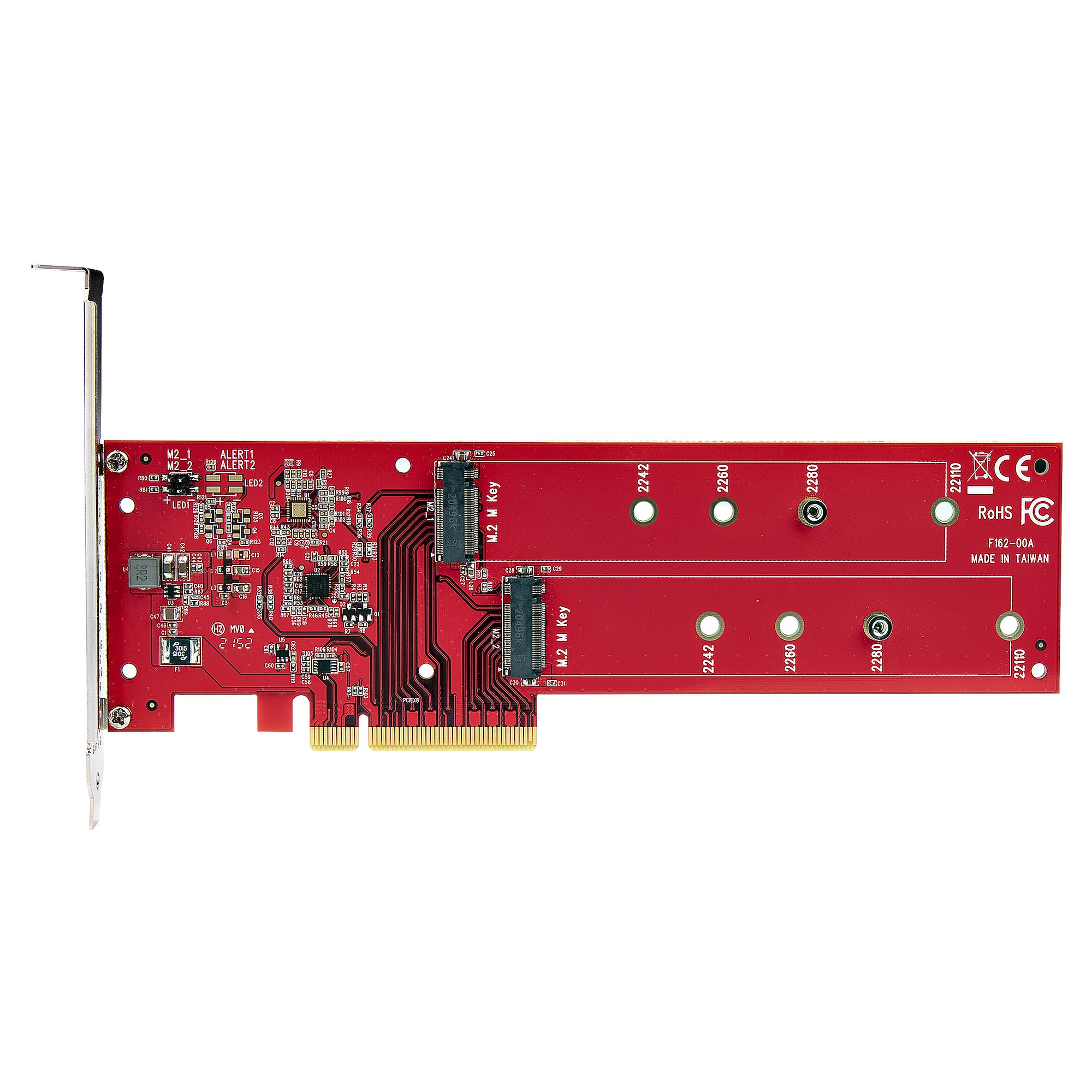 Dual M.2 PCIe SSD Adapter, NVMe / AHCI - Drive Adapters and Drive 
