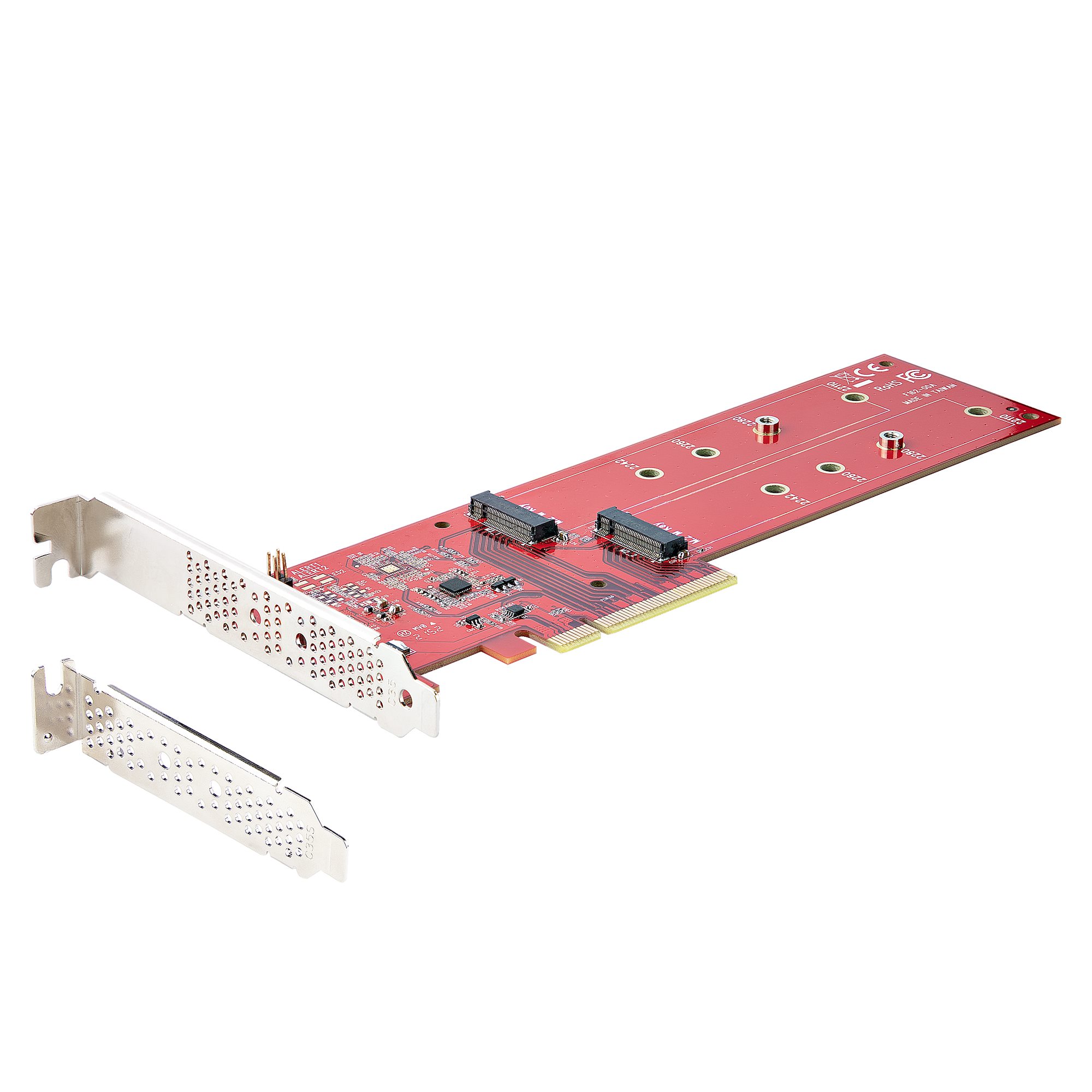 Double Adaptateur PCIe M.2, Clé M.2 B (PCIE + SATA) et Clé M (PCIE