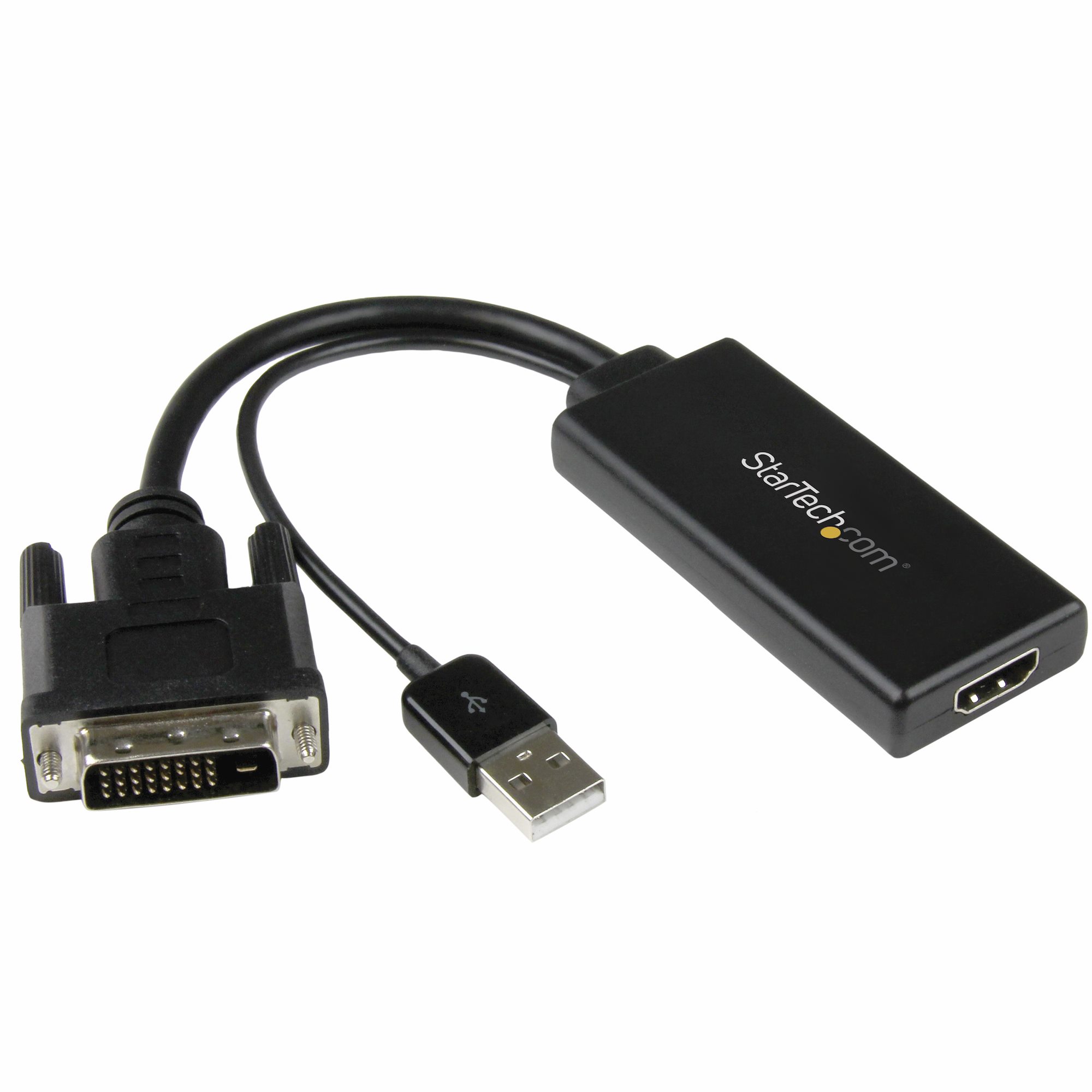 afsnit Ulykke Ligegyldighed DVI to HDMI Adapter - USB Power & Audio - HDMI & DVI Display Adapters |  StarTech.com
