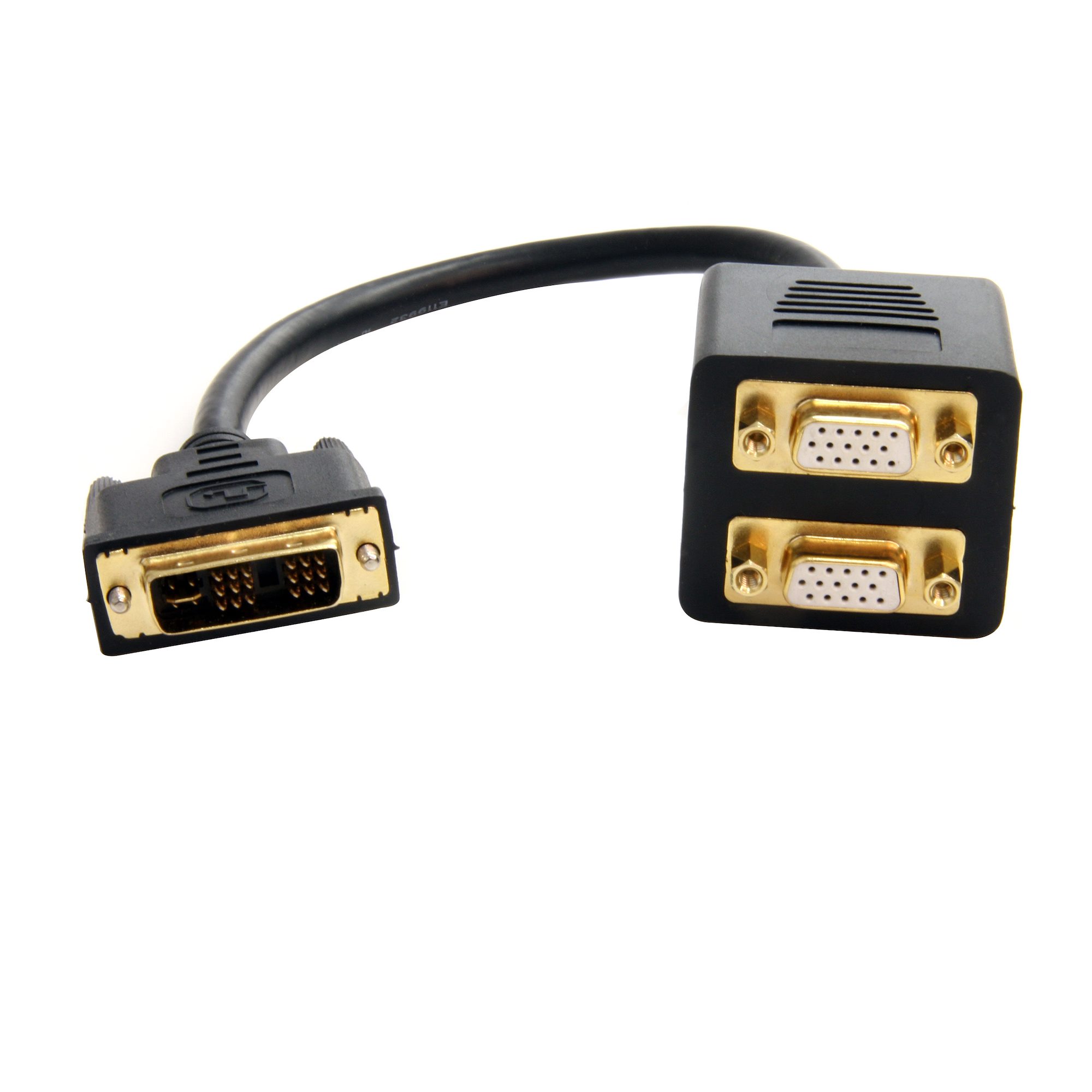 schudden klimaat Getalenteerd 1 ft DVI to 2x VGA Video Splitter Cable - DVI Cables | StarTech.com