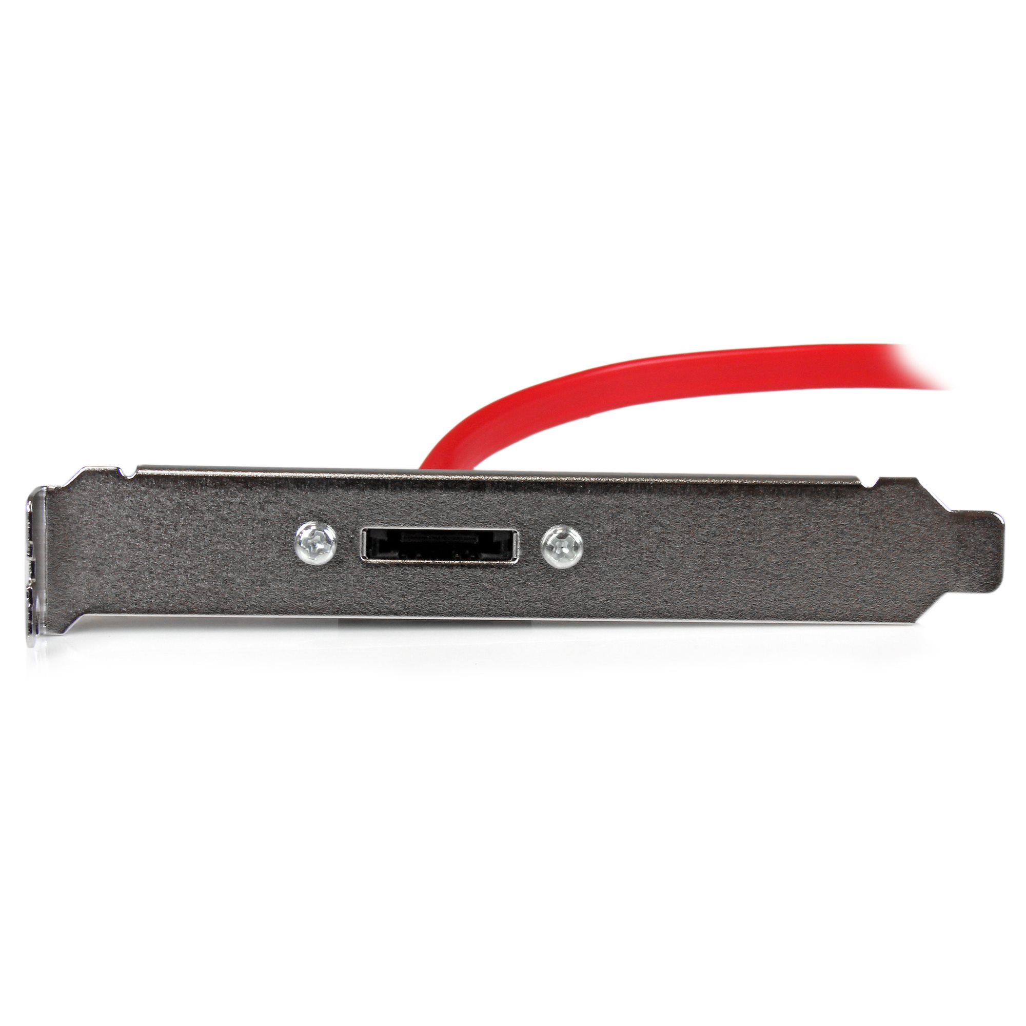 SATA - eSATA変換アダプタ 46cm 標準プロファイル対応スロットカバー搭載