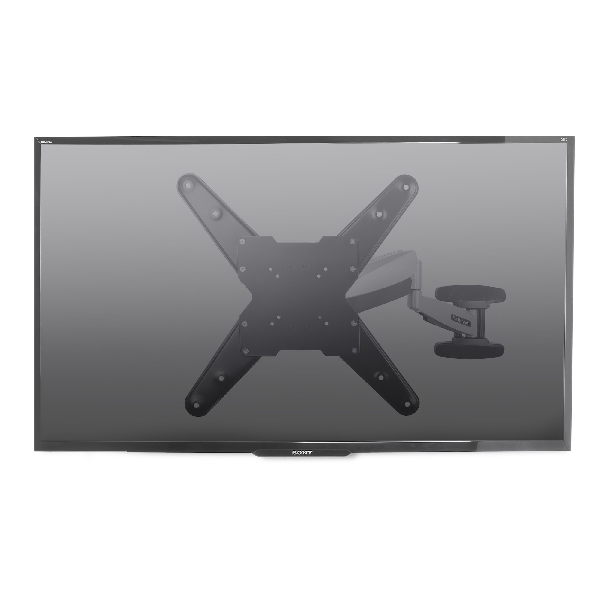 Support Mural TV Orientable et Inclinable pour Écrans VESA 32’’ à 55’’ -  Bras Articulé Haute Résistance pour Télévision LCD/LED - Fixation/Accroche