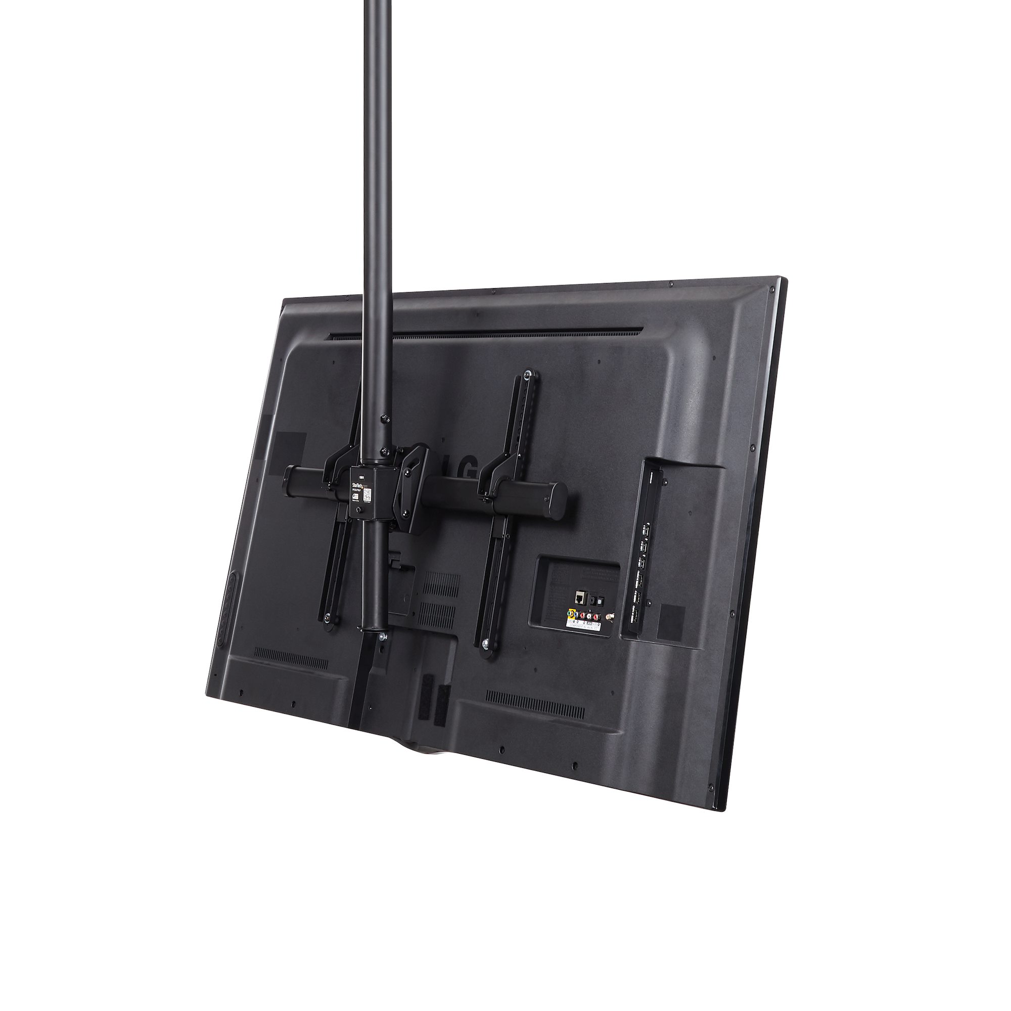 AENTGIU Staffa Per TV A Soffitto Regolabile A 360°, Fino A 65 Pollici E 39,9 Kg, VESA 400x400, Con Gestione Cavi Integrata