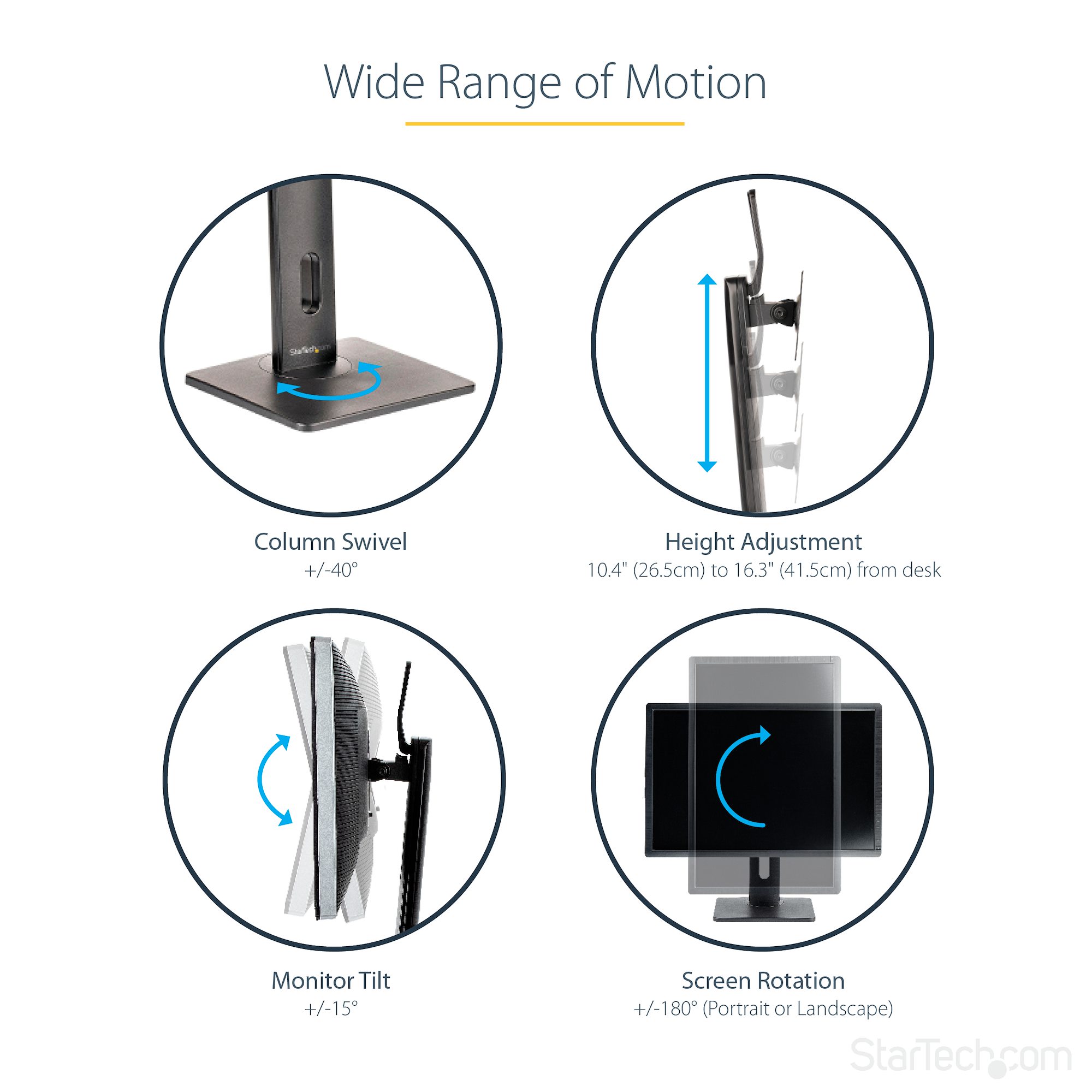 Free Standing Single Monitor Mount/Stand - Monitor Mounts | Europe