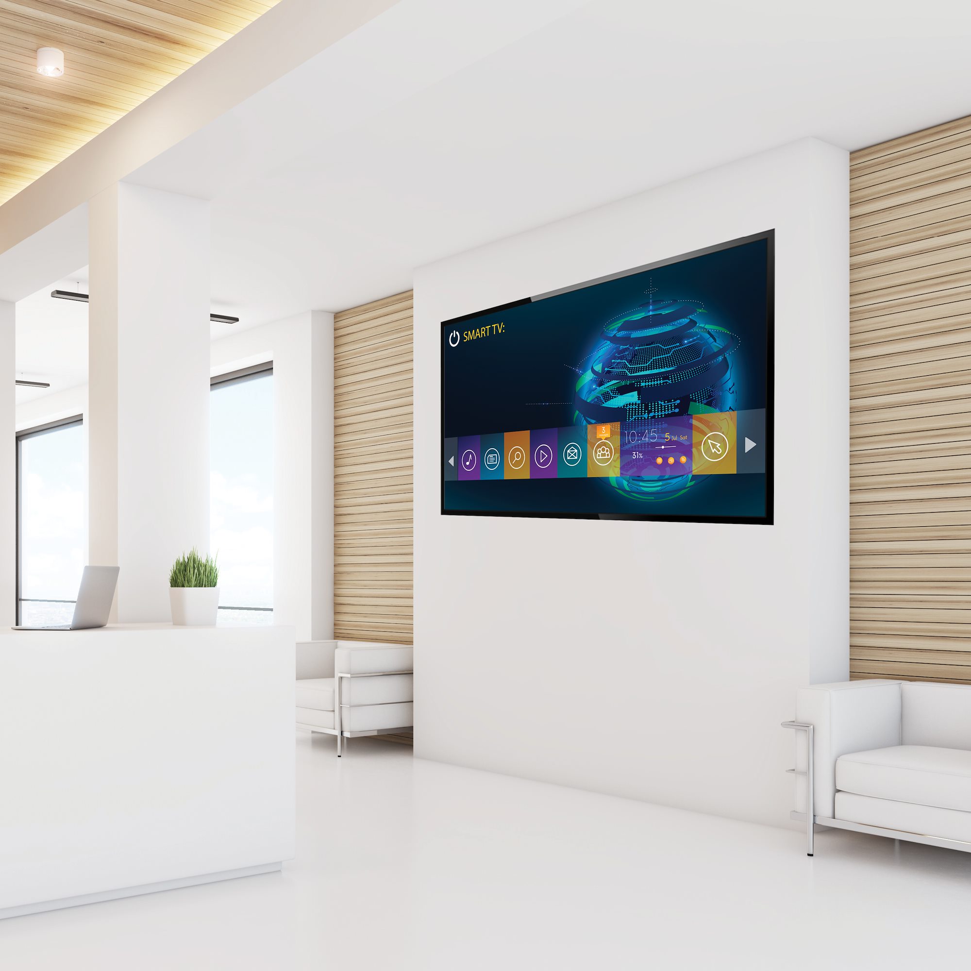 Support orientable et inclinable pour écran TV mural de 10″ à 32″