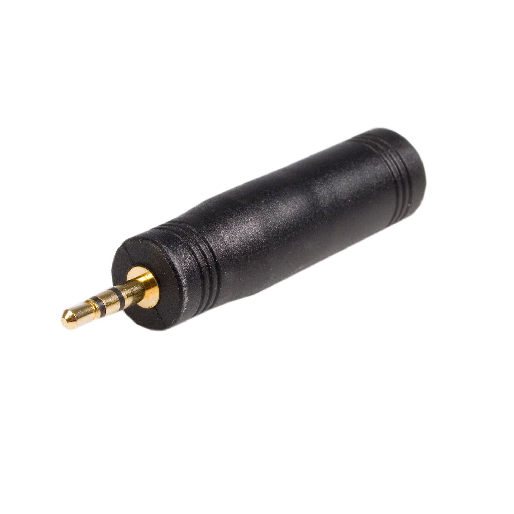 2.5mm (Male Plug) to 3.5mm (Female Jack) Stereo Adapter