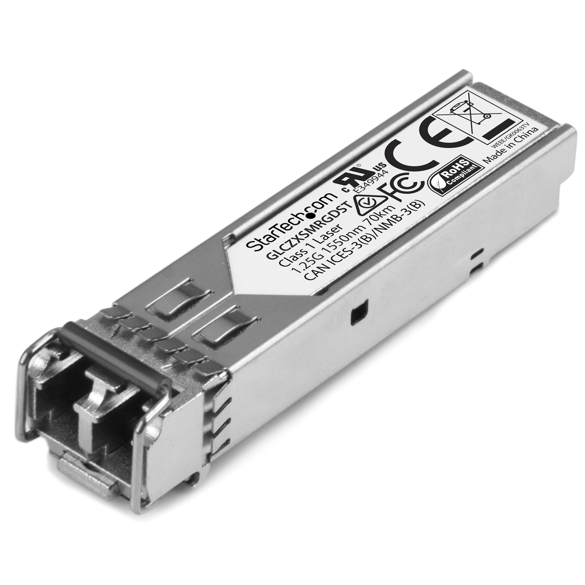 Cisco GLC-ZX-SM-RGD Compatible SFP Module - 1000BASE-ZX - 1GbE Single Mode  Fiber SMF Optic Transceiver - 1GE Gigabit Ethernet SFP - LC 70km - 1550nm -  