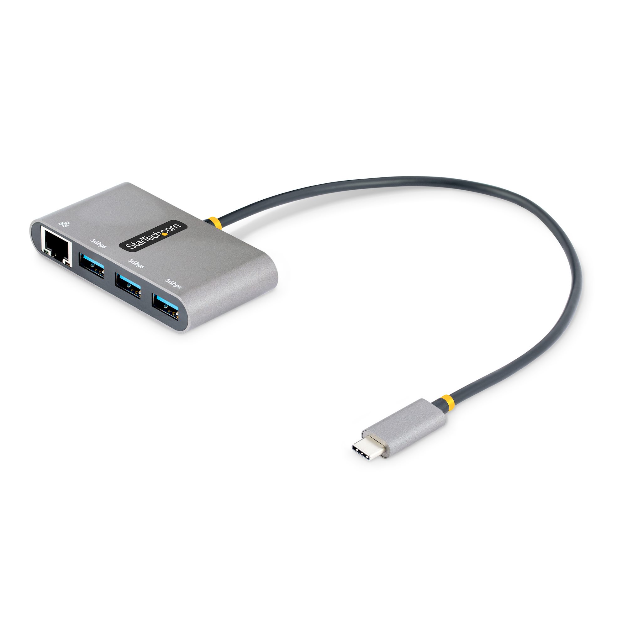 Hub USB-C 4 En 1 - 2 Ports USB 2.0 + 1 USB 3.0 + 1 Port USB-C - Pour Ordinateur Portable, PC, Tablette - Longueur 22cm