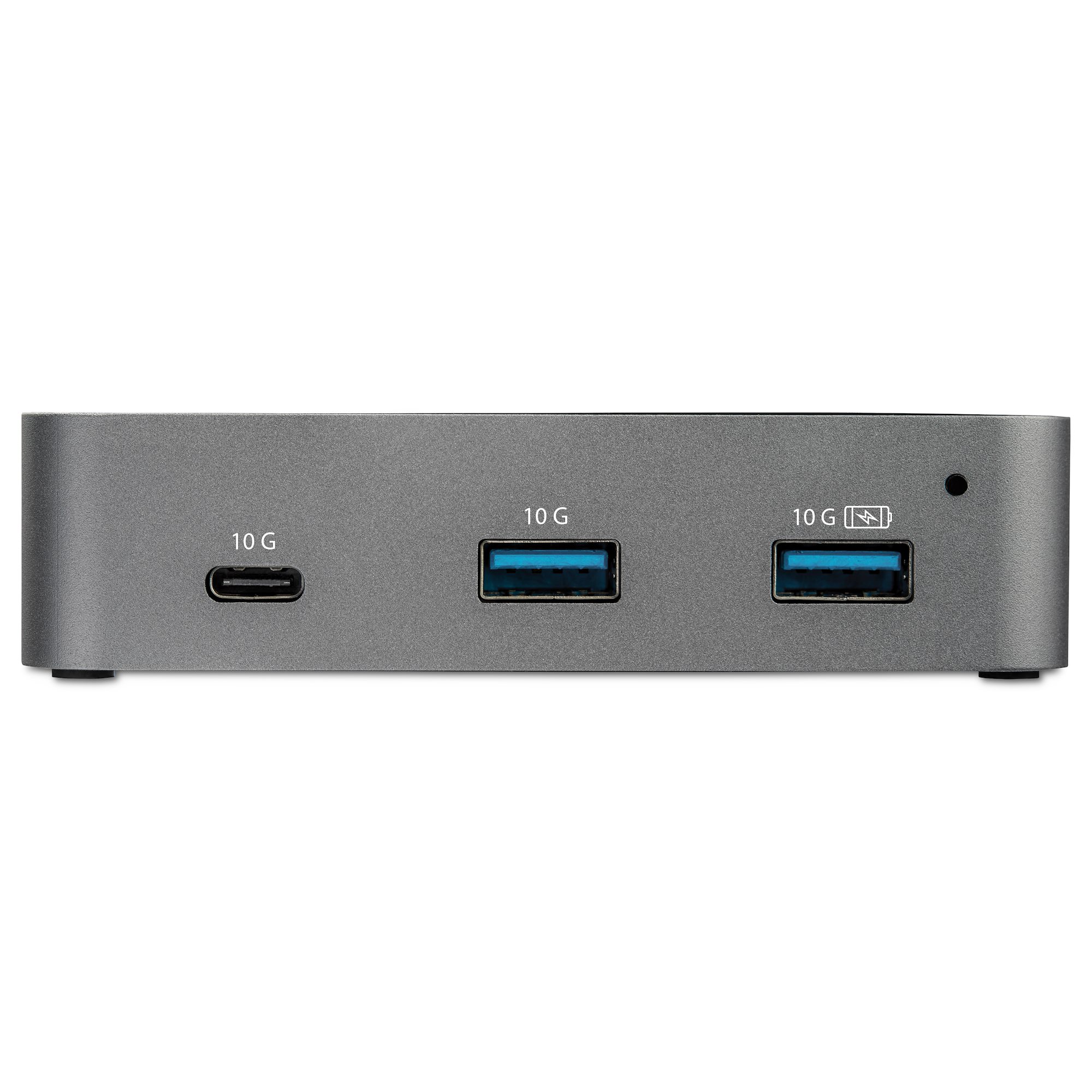 3ポートUSB-Cハブ 有線LANポート 10Gbps 2x USB-A/1x USB-C 専用ACアダプタ付属