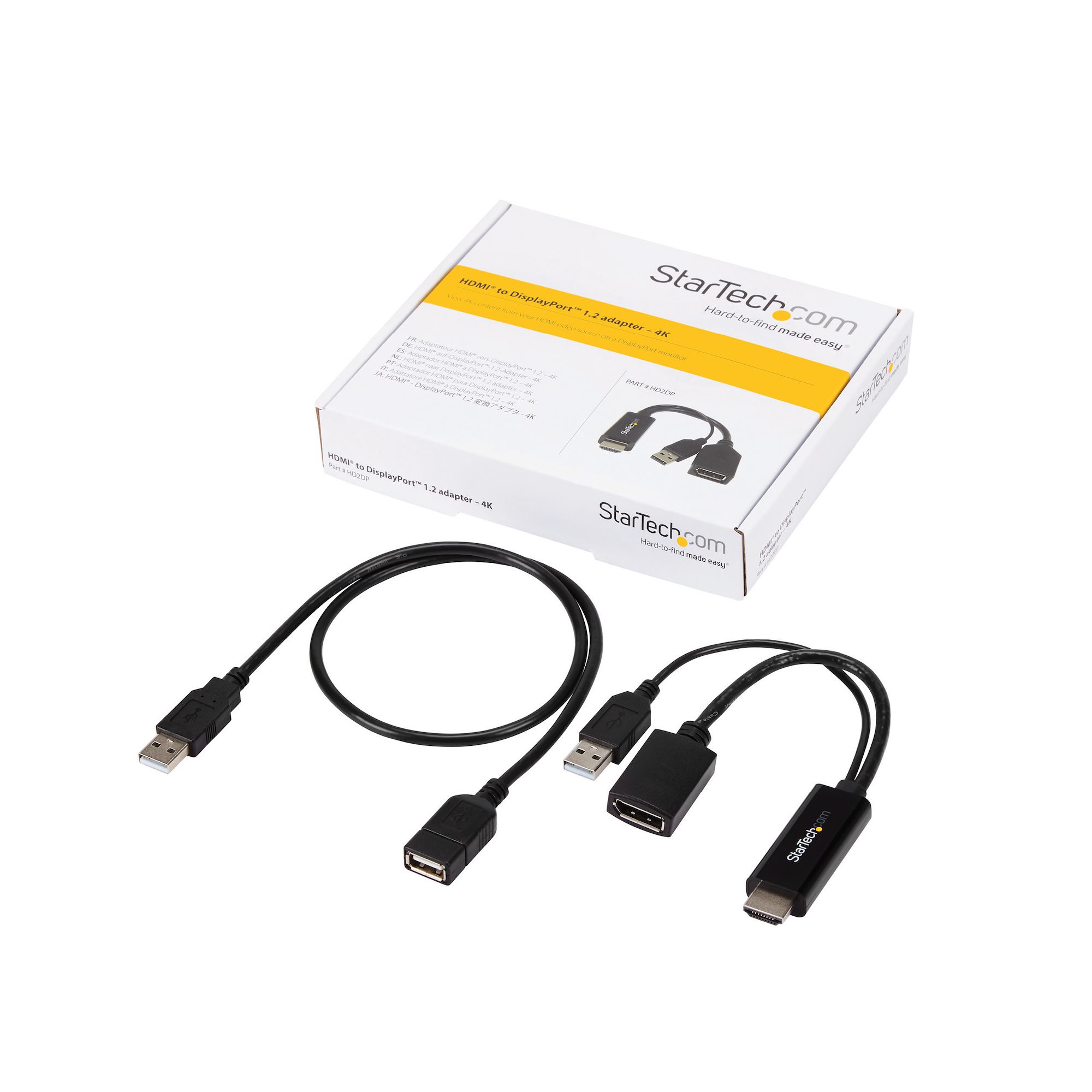 HDMI(入力) - DisplayPort(出力)変換アダプタ 4K解像度 - StarTech.com