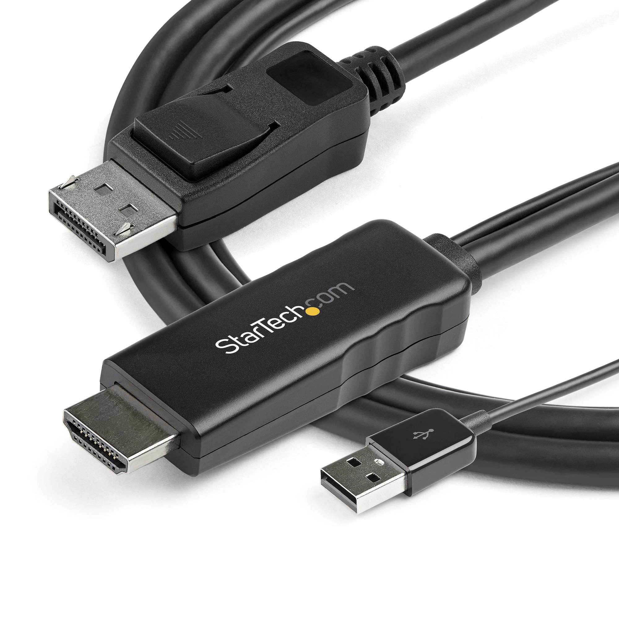 StarTech HDMI to DisplayPort Adapter Active DP Ultra HD 4K 30Hz USB Port Powered 