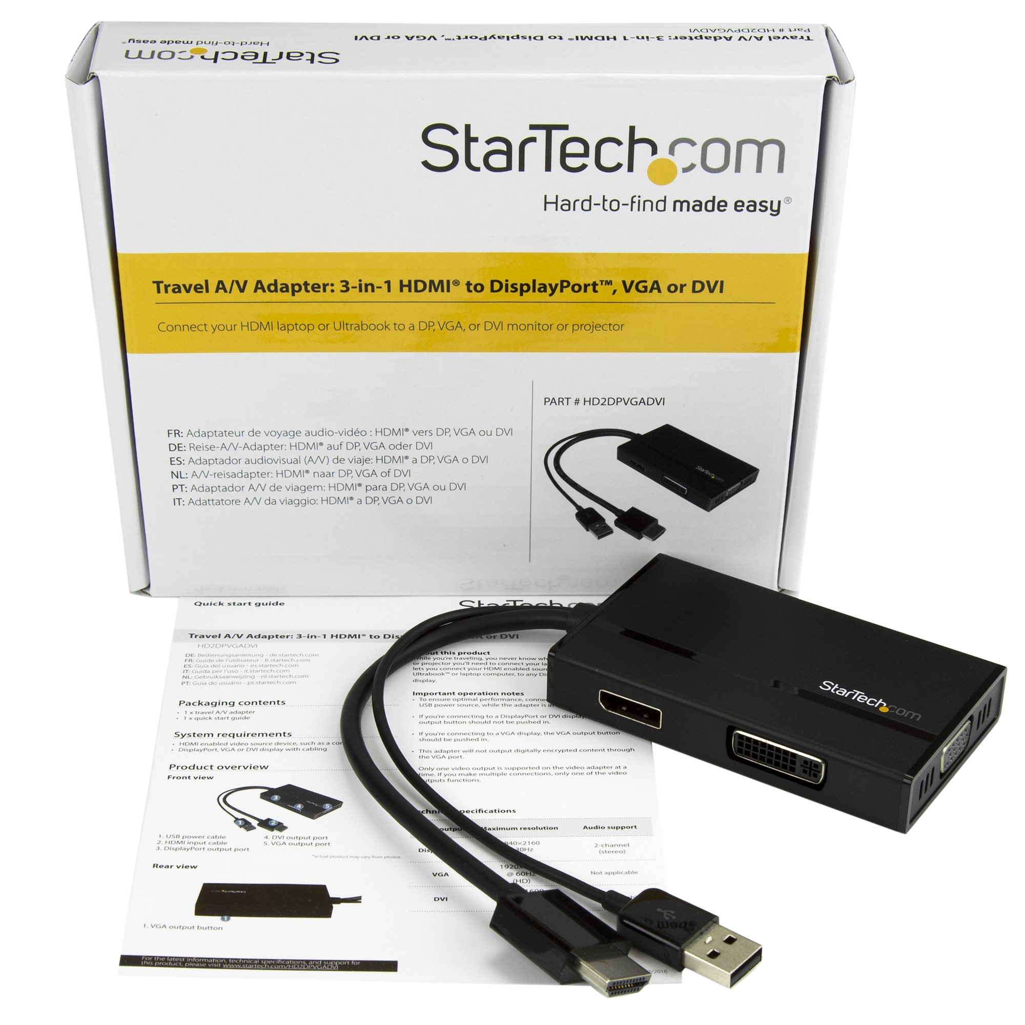 StarTech.com DP2HDMI  StarTech.com Adaptateur DisplayPort vers