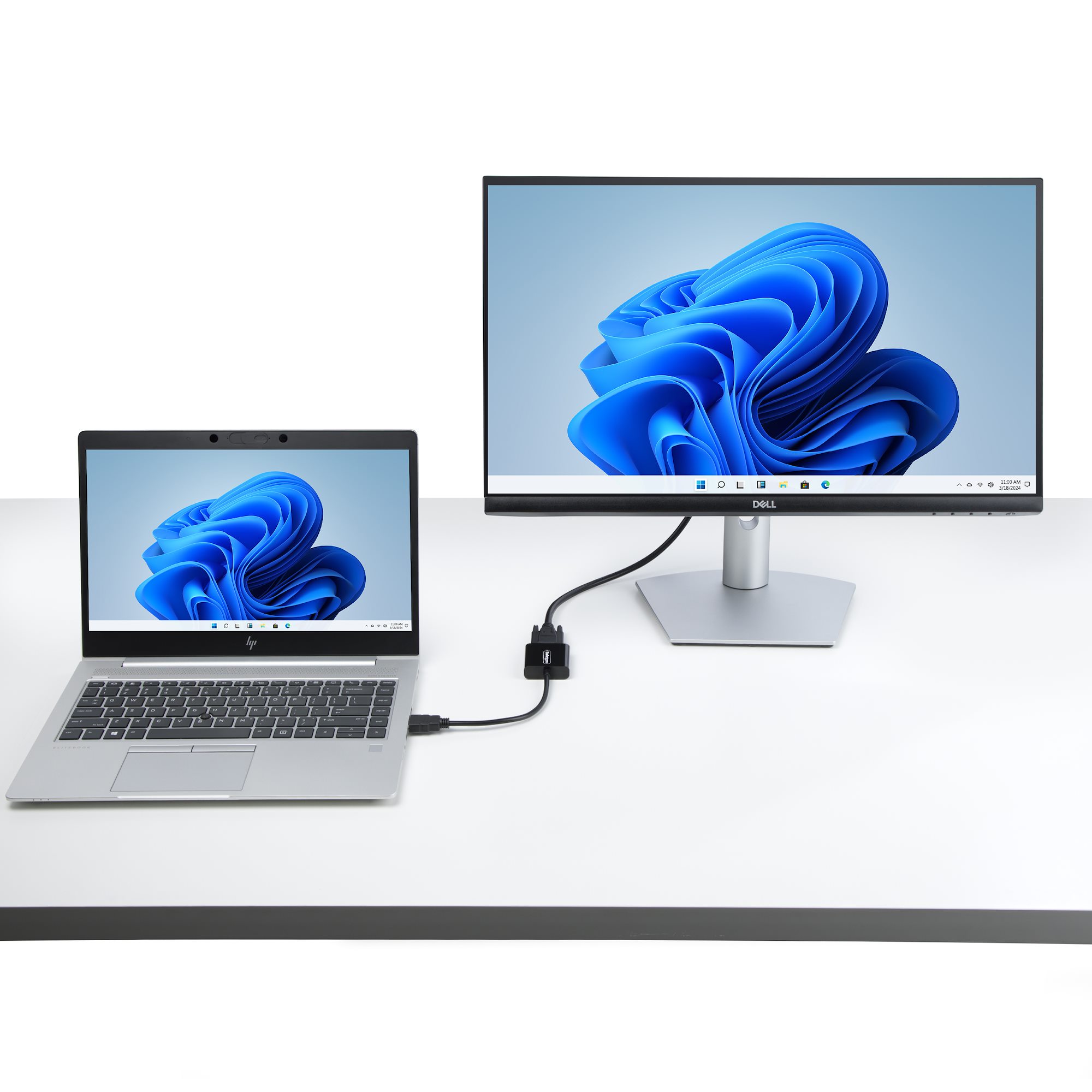 HDMI対応ノートパソコンまたはデスクトップPCをVGAディスプレイまたは