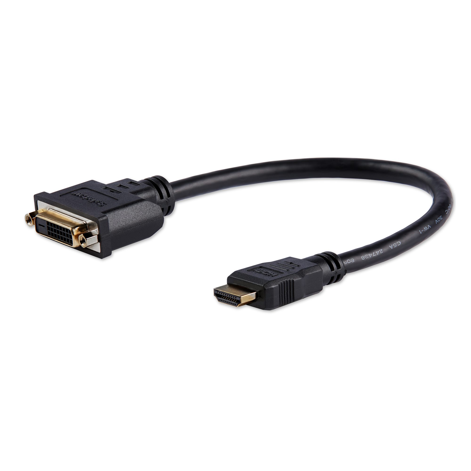 rhinocables® Female HDMI to Male DVI Adaptor Converter DVI-D 25 pin male to HDMI 19 pin female