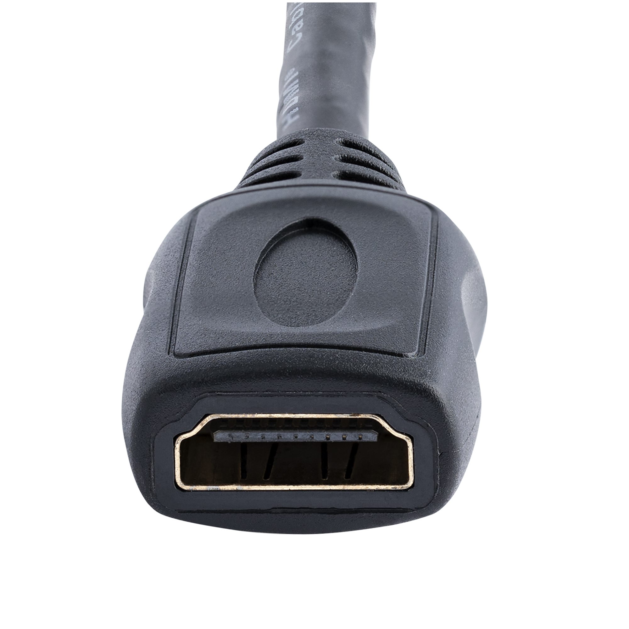 Câble d'extension de montage sur panneau HDMI coudé à droite à