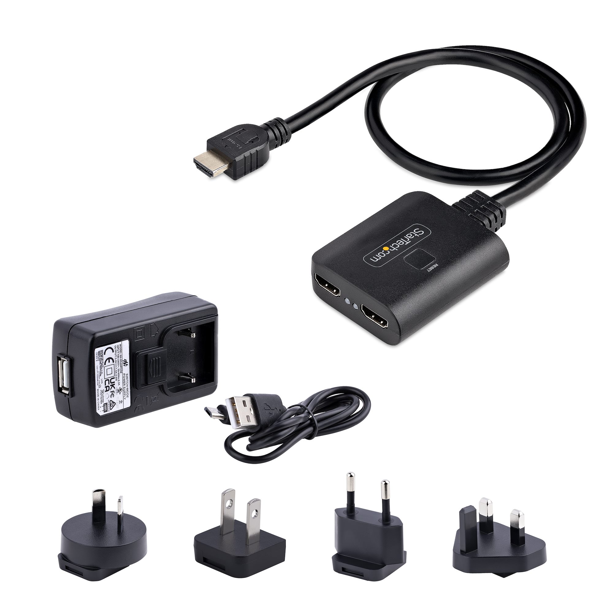2-Port HDMI Splitter 1 In 2 Out, 4K 60Hz - HDMI® Splitters | Audio