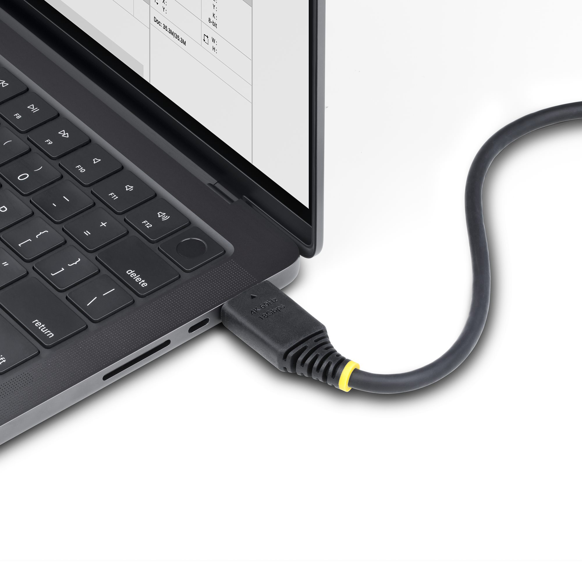 Cavo Adattatore A Spirale Molla Da Hdmi Maschio A Hdmi Maschio 2 Metri Hd-m4520