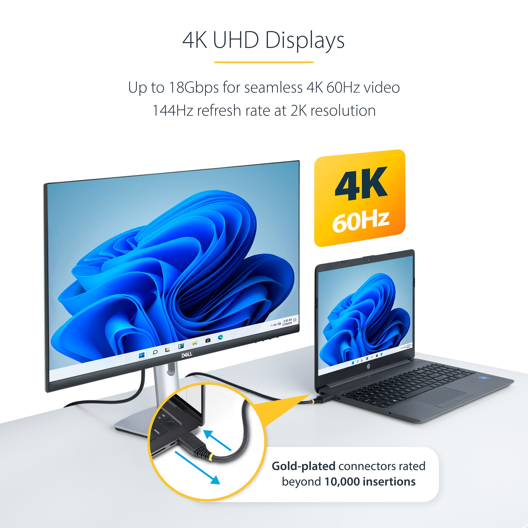 StarTech.com ハイスピードHDMIケーブル 15m HDMI 2.0 50ft (15m) Active HDMI 2.0 Cable, CMP, Plenum Rated, High