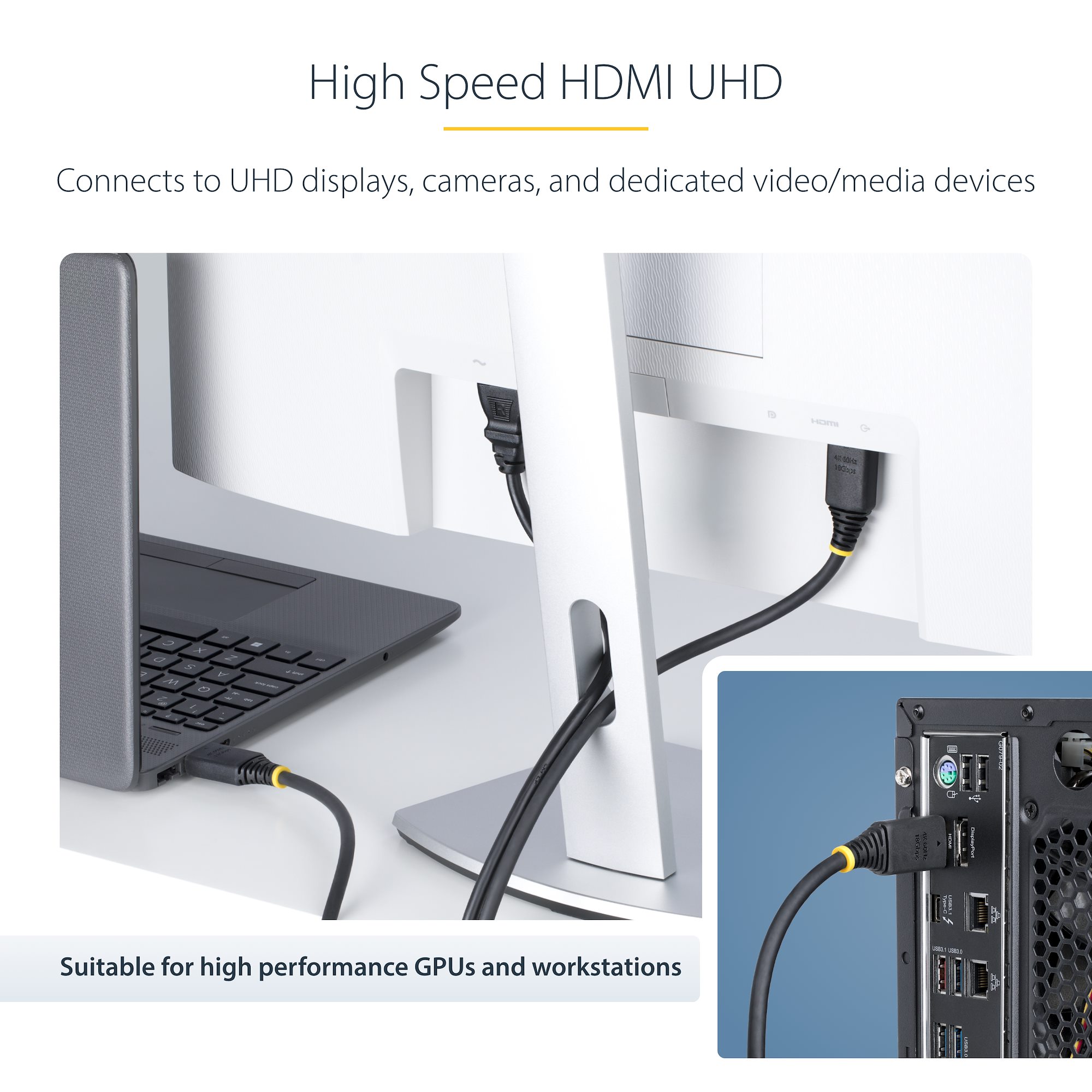 35ft (10.6m) Active High Speed HDMI Cable, 4K 60Hz/1440p 35ft (10.6m) Active High Speed HDMI Cable, 4K 60Hz/1440p