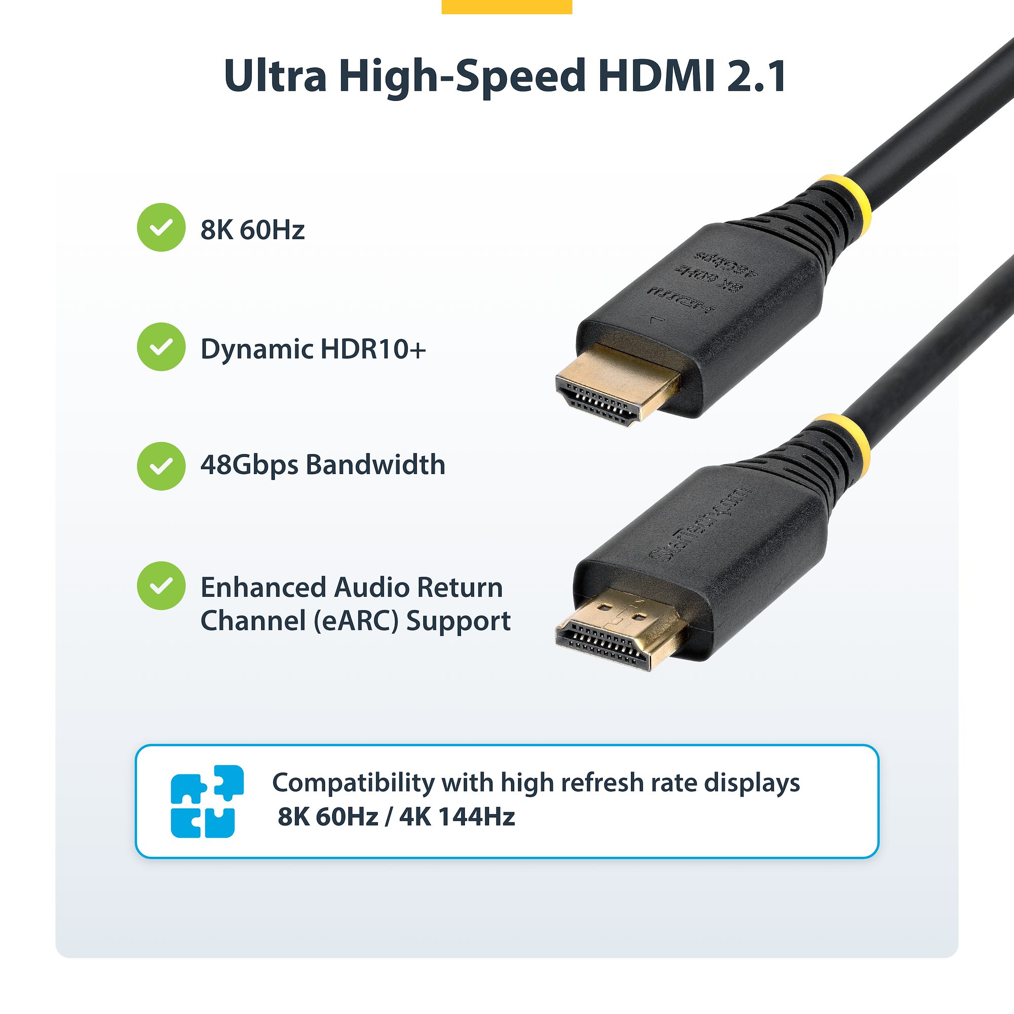 Cavo Hdmi 2.1 Certificato 8 | Confronta prezzi | Cavo HDMI INF 2.1 8K a 60Hz / 4K a 120Hz - KabelDirekt – Cavo HDMI 10K & 8K, HDMI 2.1 b – Certificato