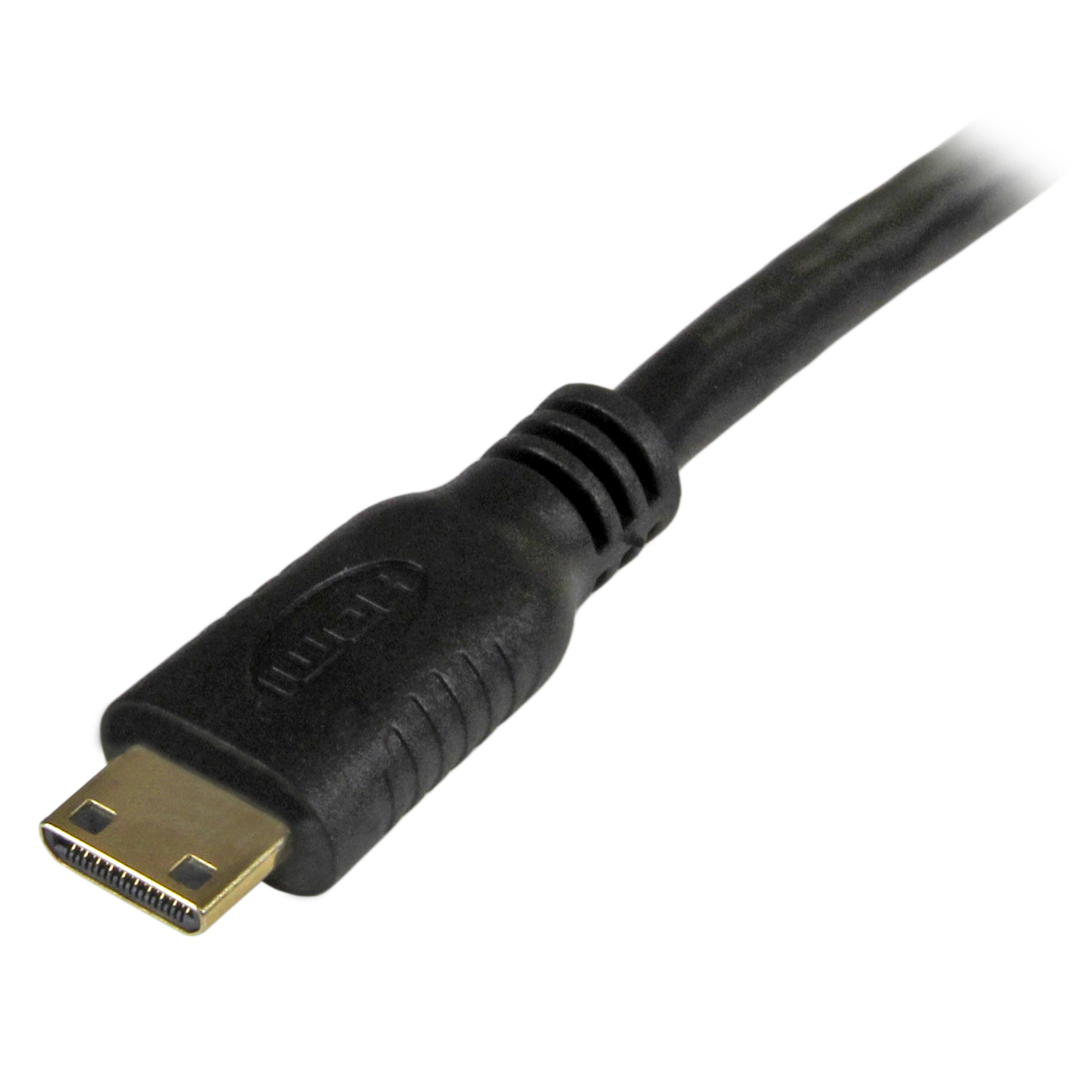 MINI HDMI TYPE C TO STANDARD HDMI A 19PIN MALE For Tablet PC Digital Camcorder 