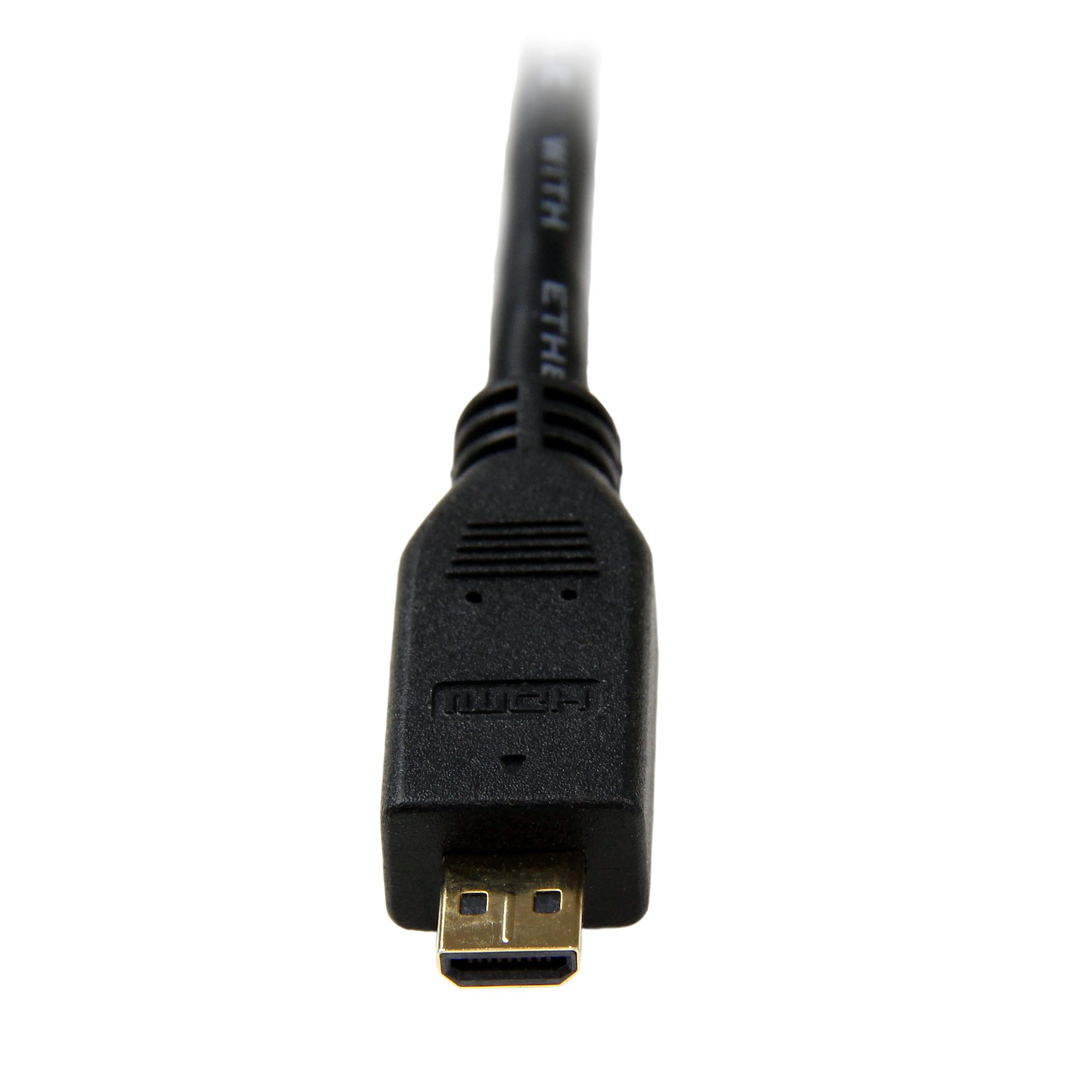 マイクロ HDMI - HDMI 変換ケーブル／91cm／ハイスピード Micro HDMI - HDMI 1.4／イーサネット  対応／4K30Hz／マイクロHDMI タイプD オス - HDMI オス