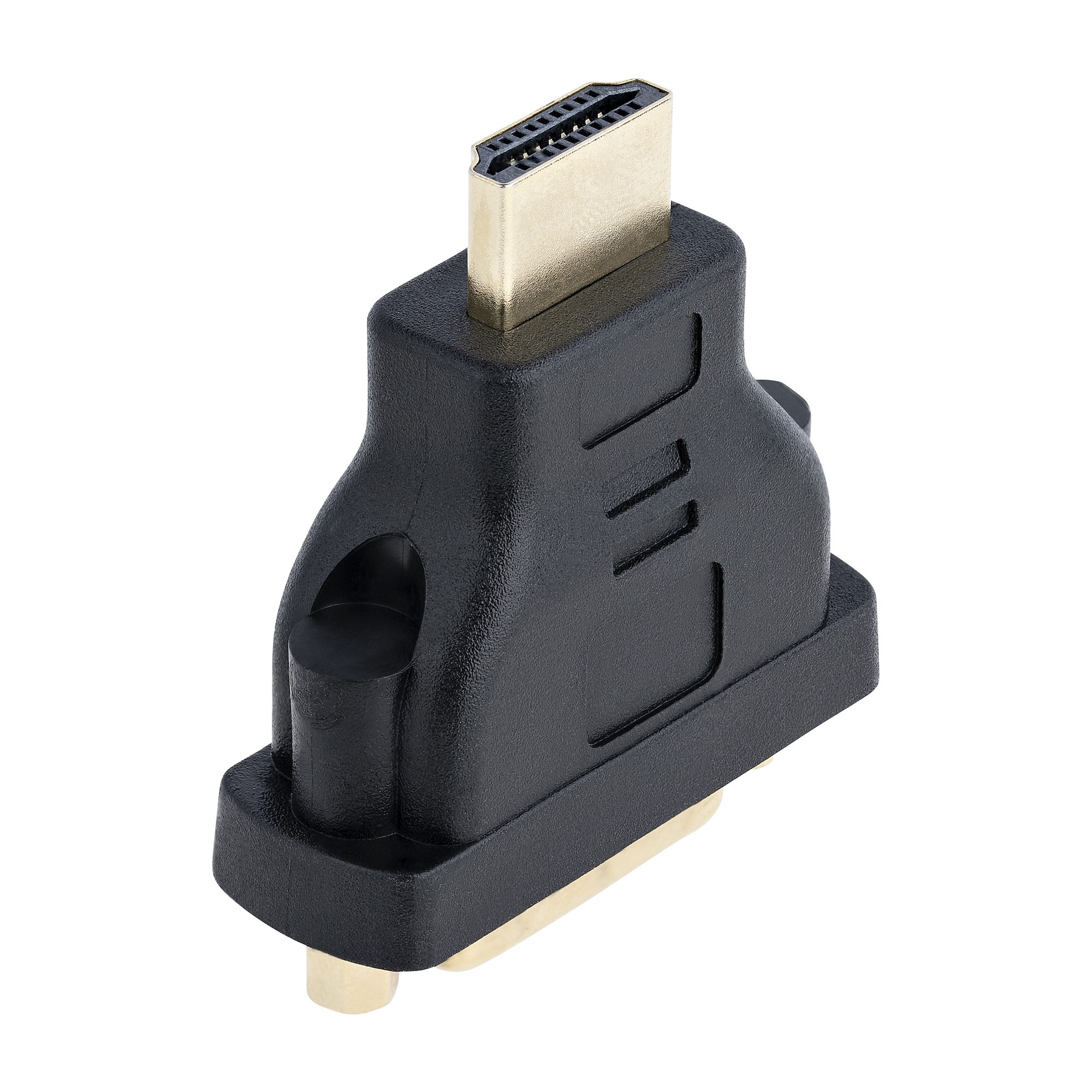 HDMI - DVI-D変換アダプター／双方向対応／HDMI（オス） - DVI-D（メス）／ブラック／モニター アダプター／ディスプレイ コンバーター