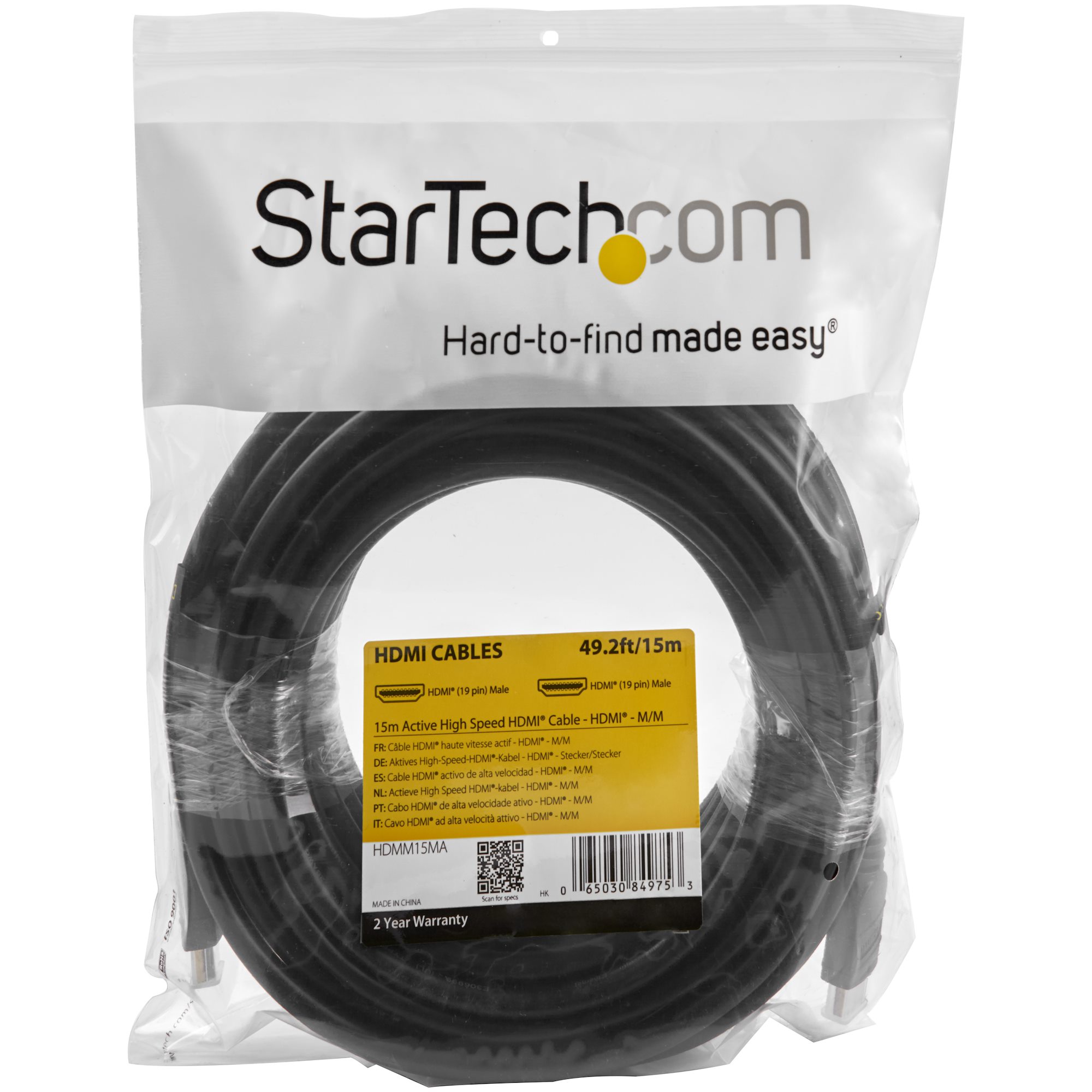 50ft/15m Active HDMI Cable 4K CL2 Rated - HDMI® Cables & HDMI