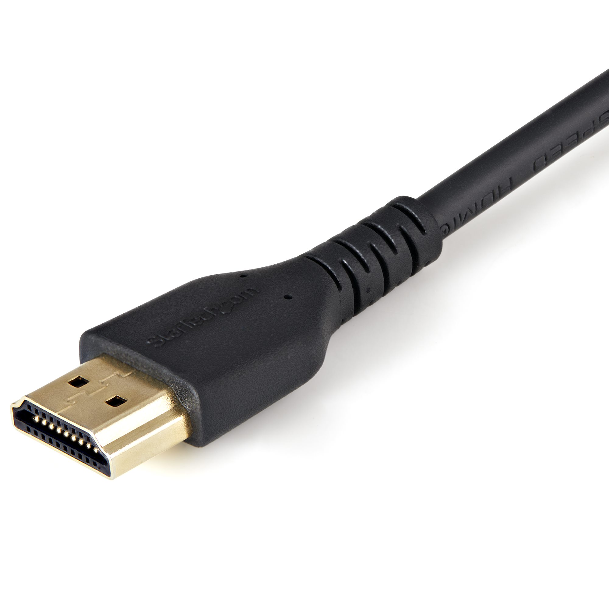 Câble HDMI Mince de 1m avec Vis de Verrouillage - 4K 60Hz HDR - Câble pour  Moniteur HDMI 2.0 Haute Vitesse avec Connecteur à Vis de Verrouillage pour