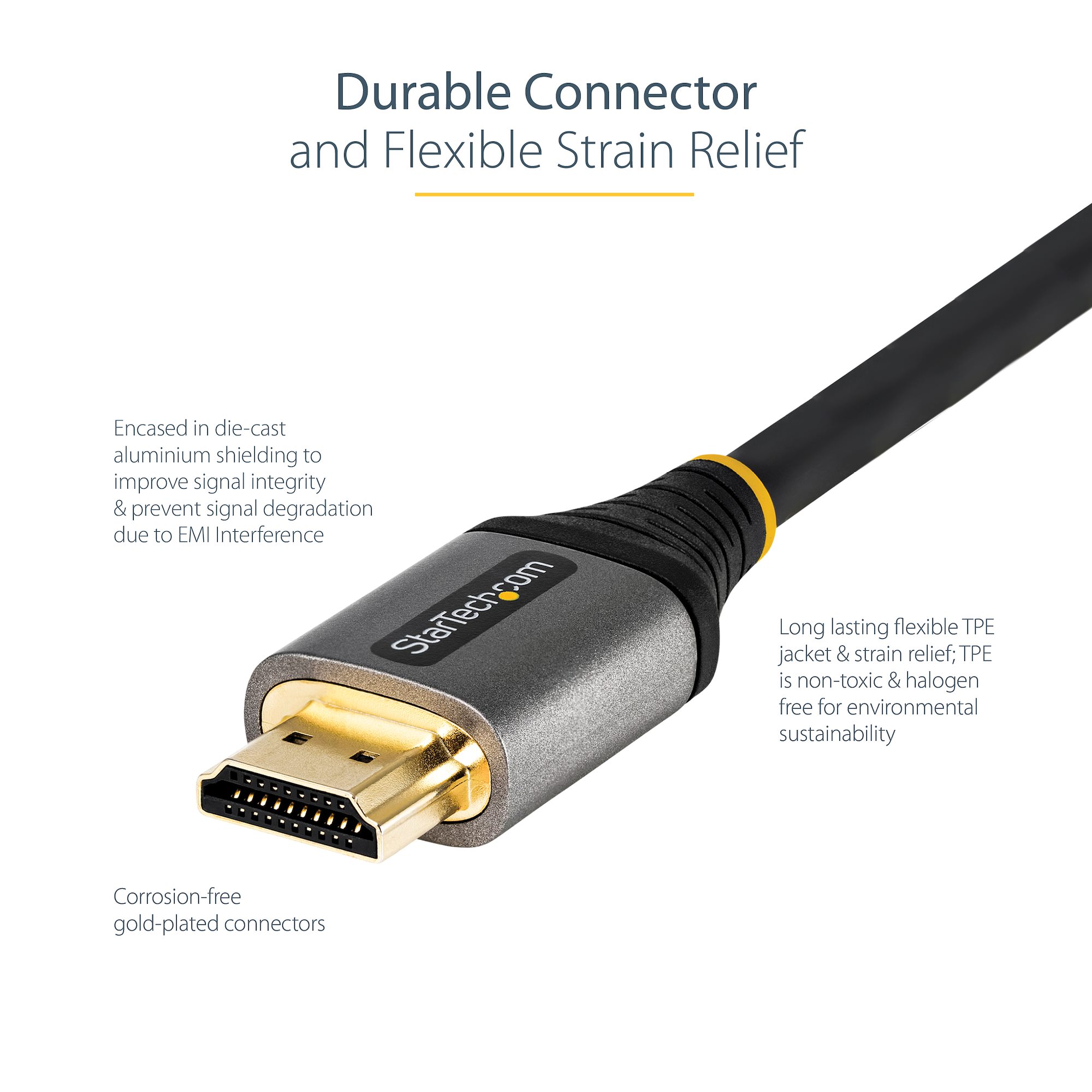 12ft/4m Certified HDMI 2.1 Cable - 8K/4K - HDMI®-kablar & HDMI-adaptrar