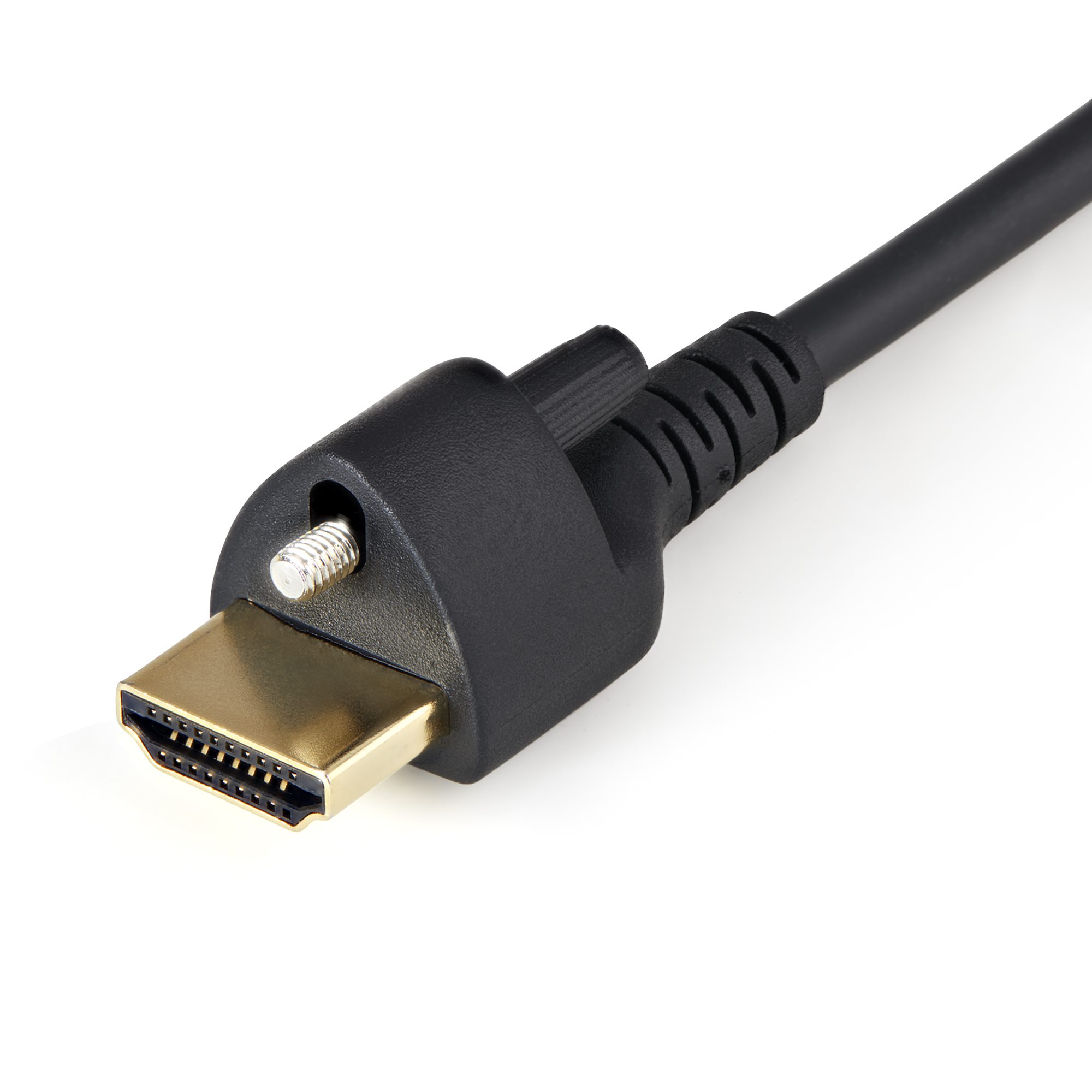Câble HDMI Mince de 2m avec Vis de Verrouillage - 4K 60Hz HDR - Câble pour  Moniteur HDMI 2.0 Haute Vitesse avec Connecteur à Vis de Verrouillage pour
