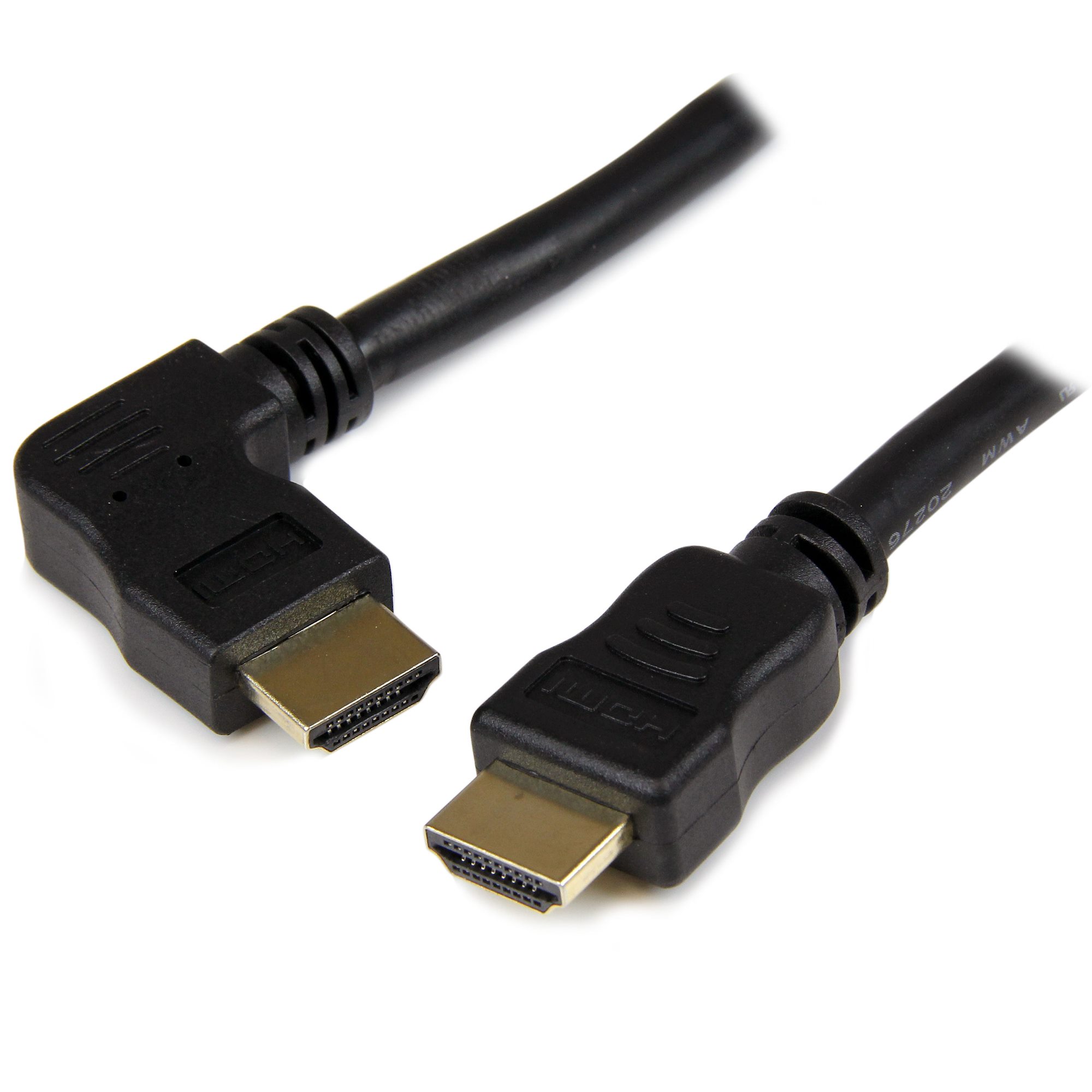 Câble HDMI 1.4 Mâle Coudé Gauche vers Mâle Coudé Droit High Speed