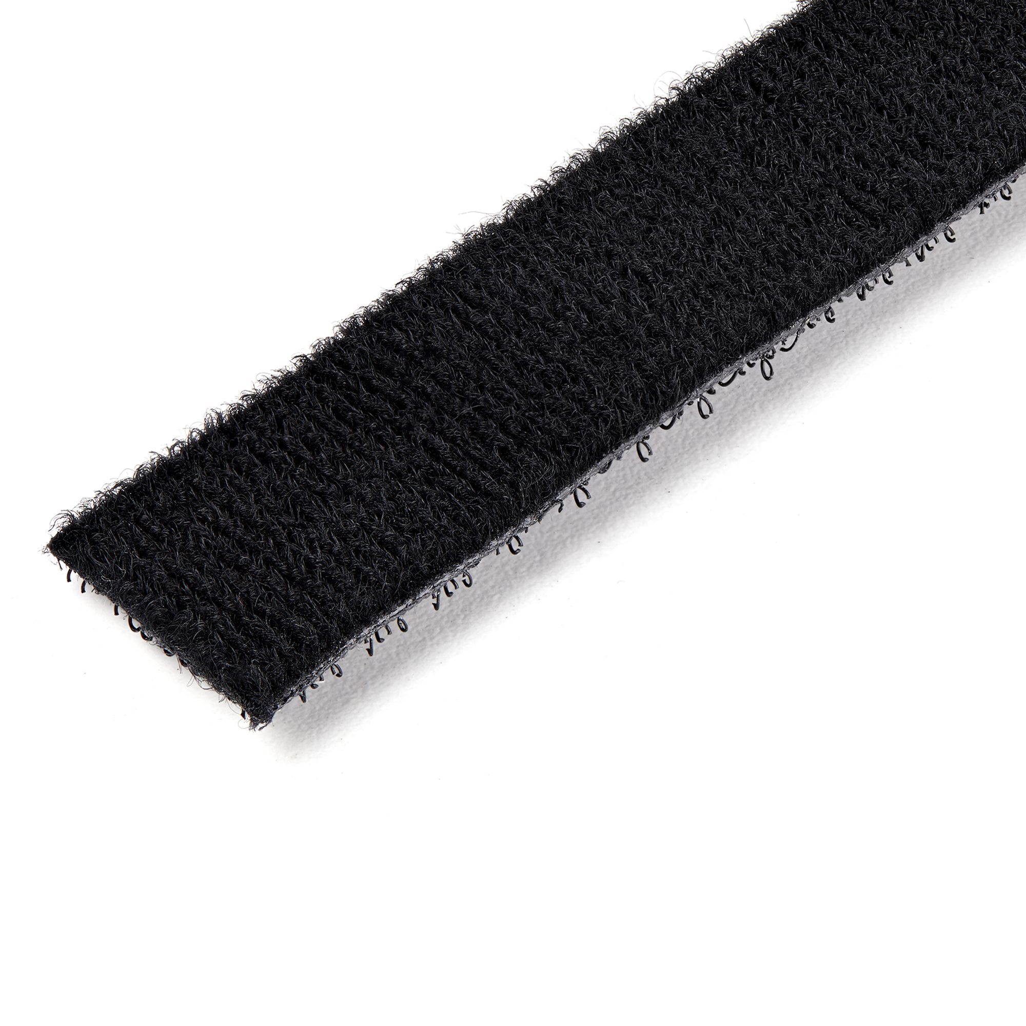 100 X Black Adjustable Reusable Cable Ties Straps, Hook And Loop