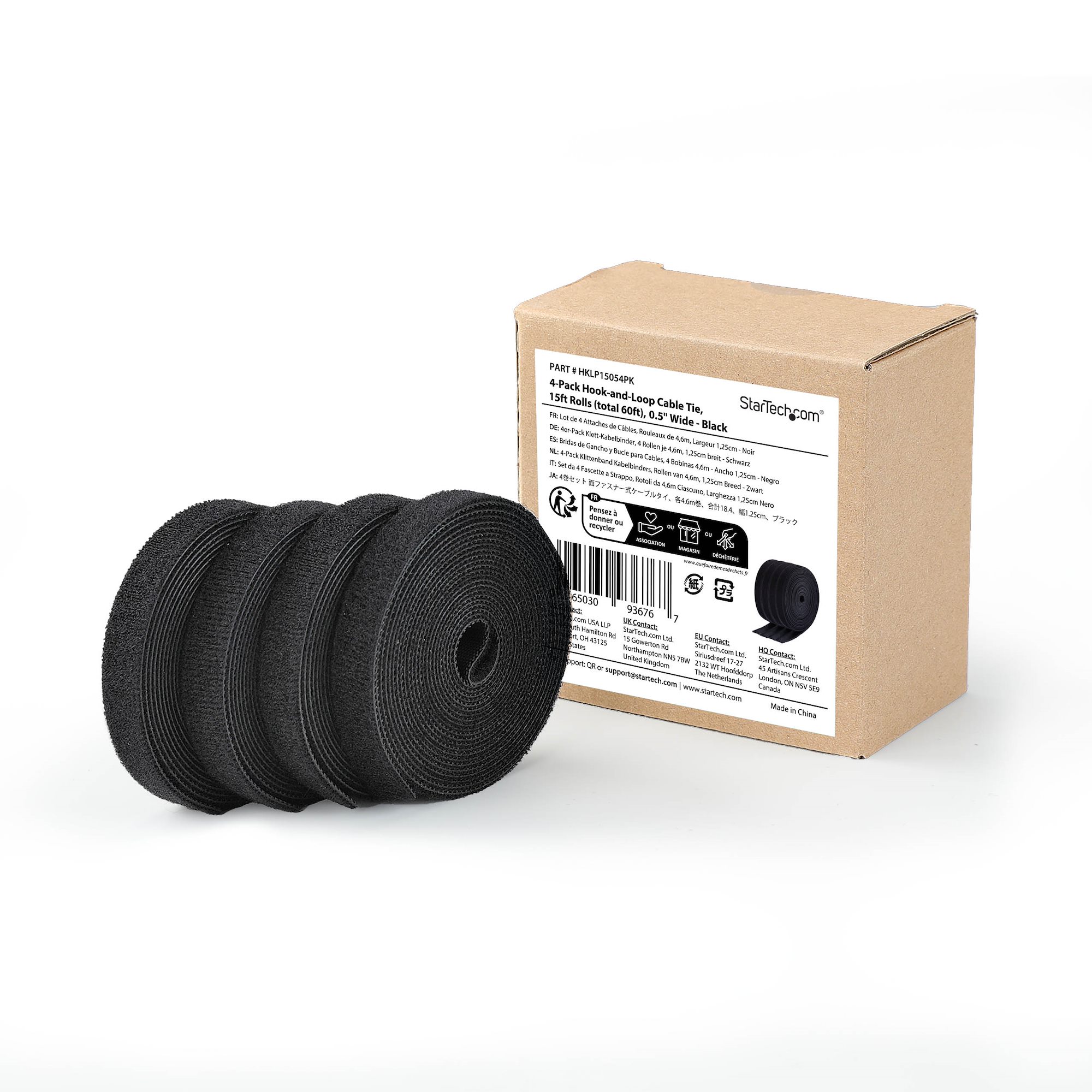 Lot De 100 Noir Attaches De Câble,Sangle Réutilisable Câble Anageent