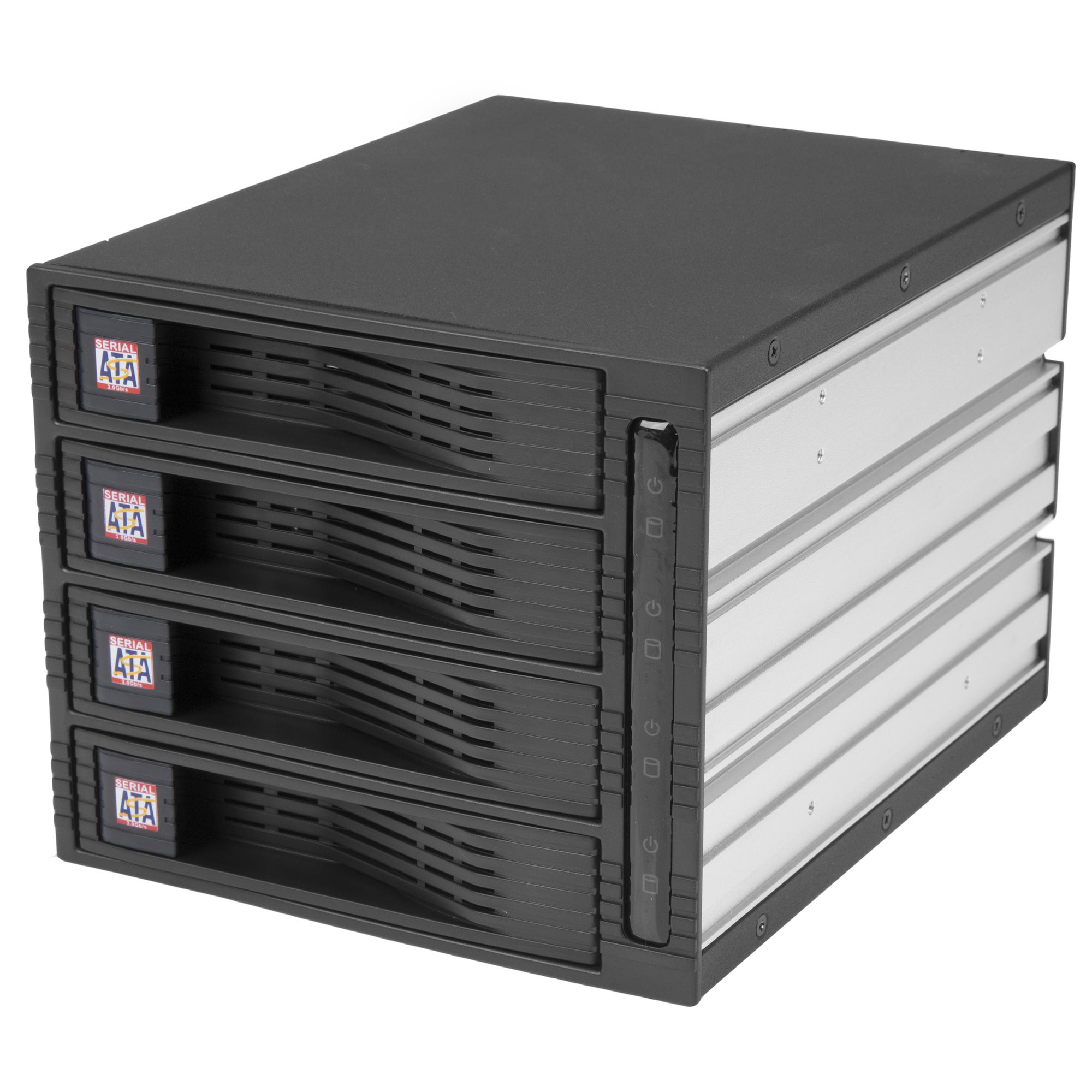Caja de servidor de almacenamiento Nas para disco duro, alta calidad, sin  herramientas, 4 bandejas HDD, 4 bahías, compatible con placa base de