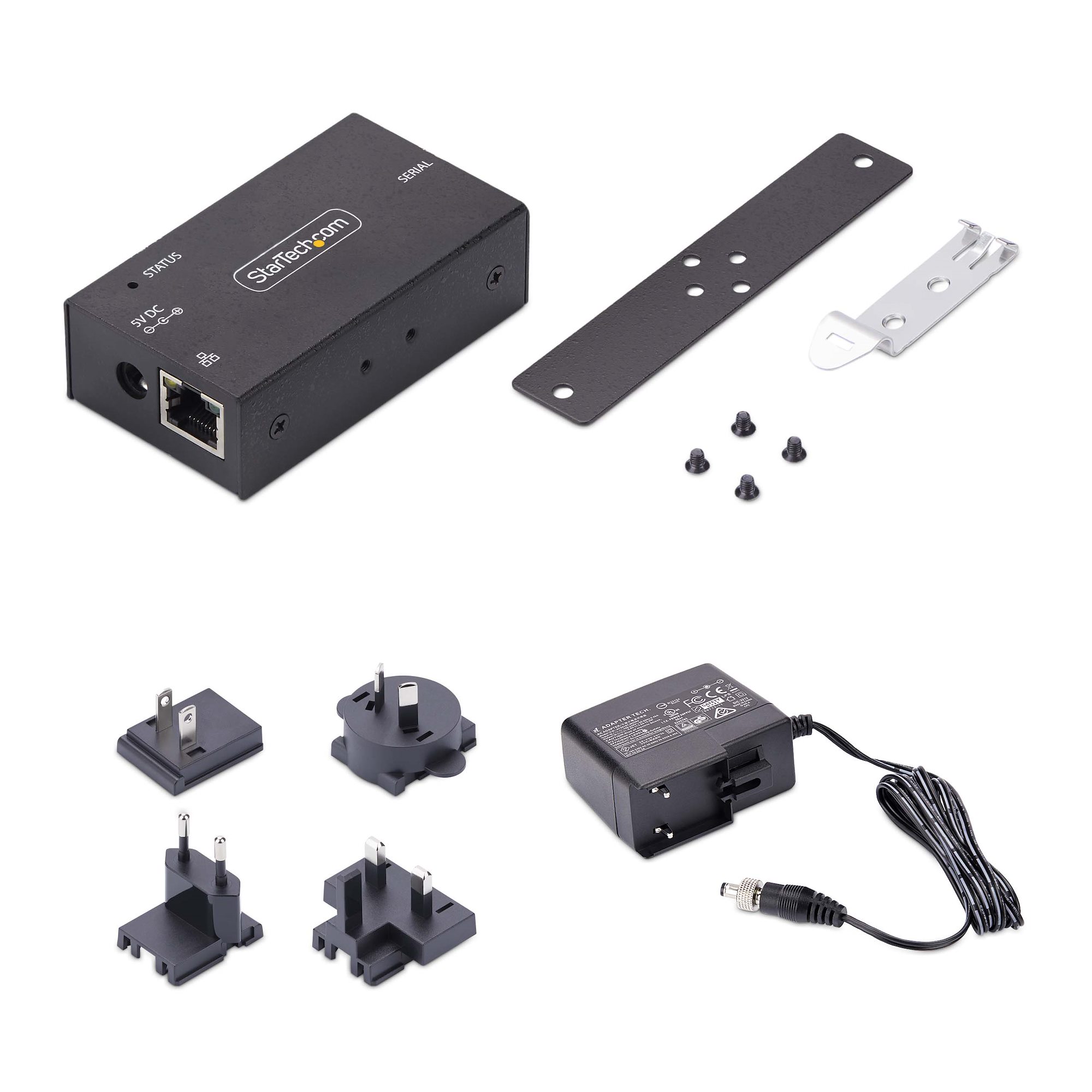1ポートRS232C - RJ-45 LAN変換。RS-232C接続を簡素化し、IP経由での