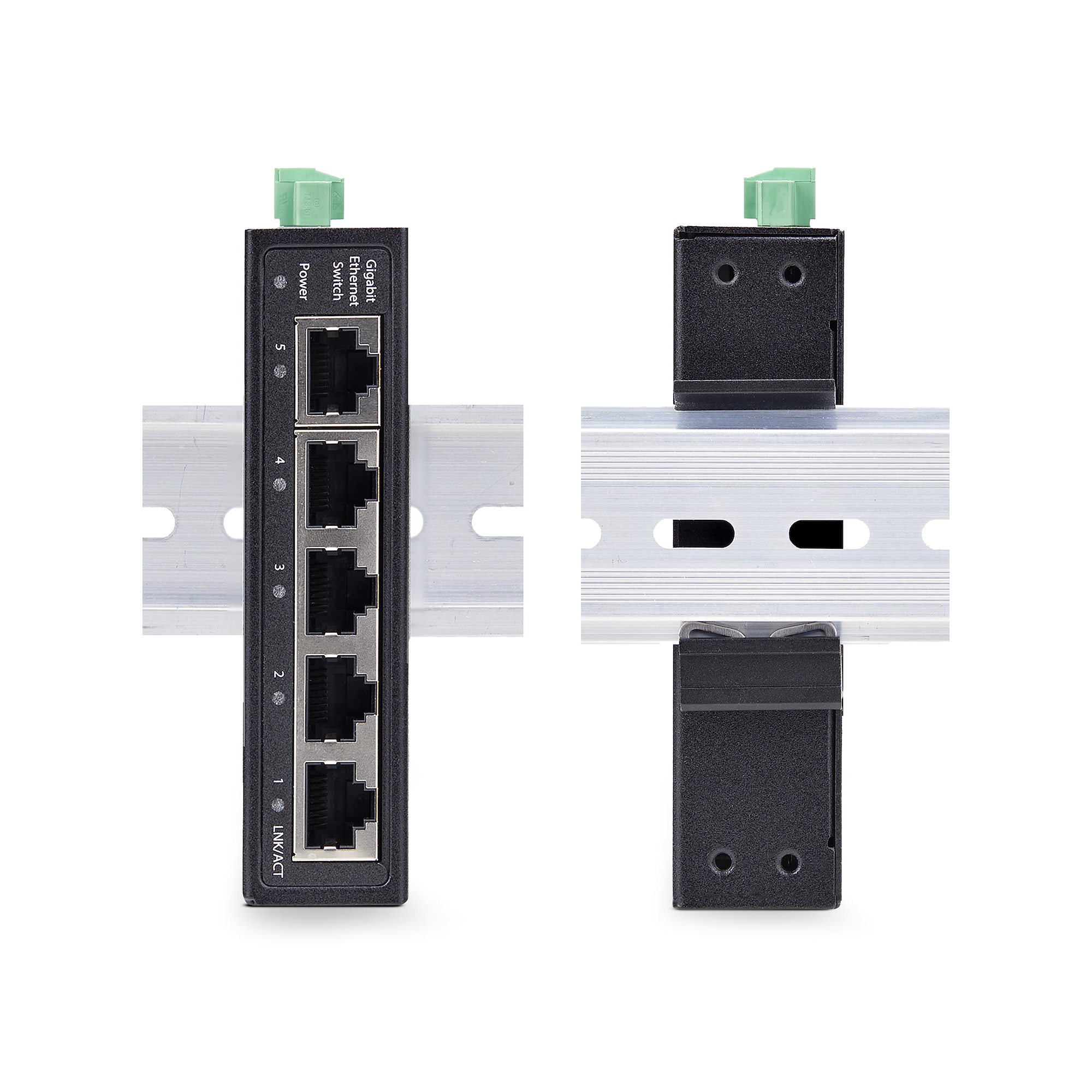 5-Port Unmanaged Industrial Network Switch, 100/1000 5-Port Unmanaged Industrial Network Switch, 100/1000