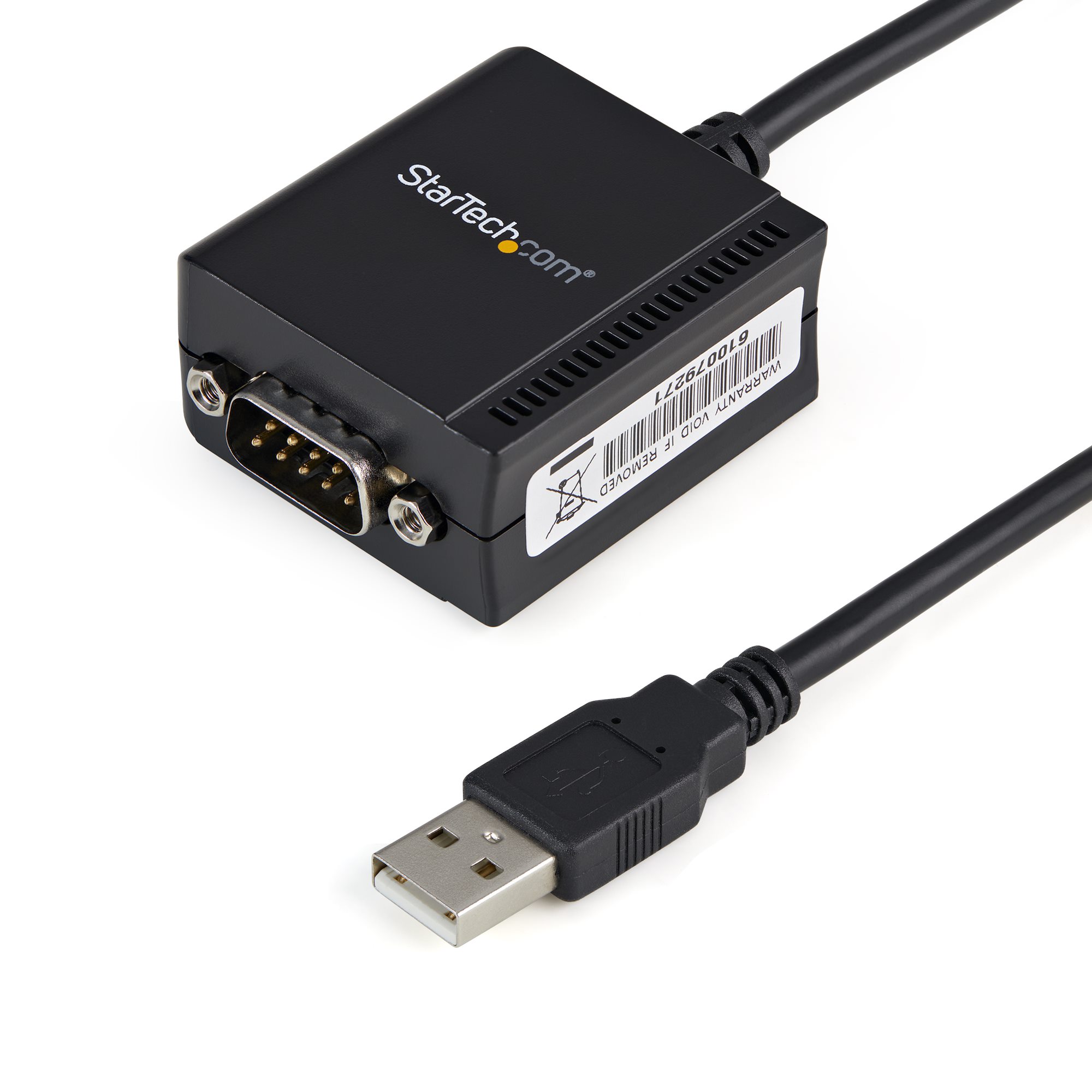 USB - RS232C シリアル変換ケーブル／USB 2.0接続／1.8m／1ポート D-Sub 9 ピン／Type-A オス - DB9  オス／COMポート番号保持機能／各種OS対応／シリアルコンバーター アダプター／バーコードスキャナー レシートプリンター対応