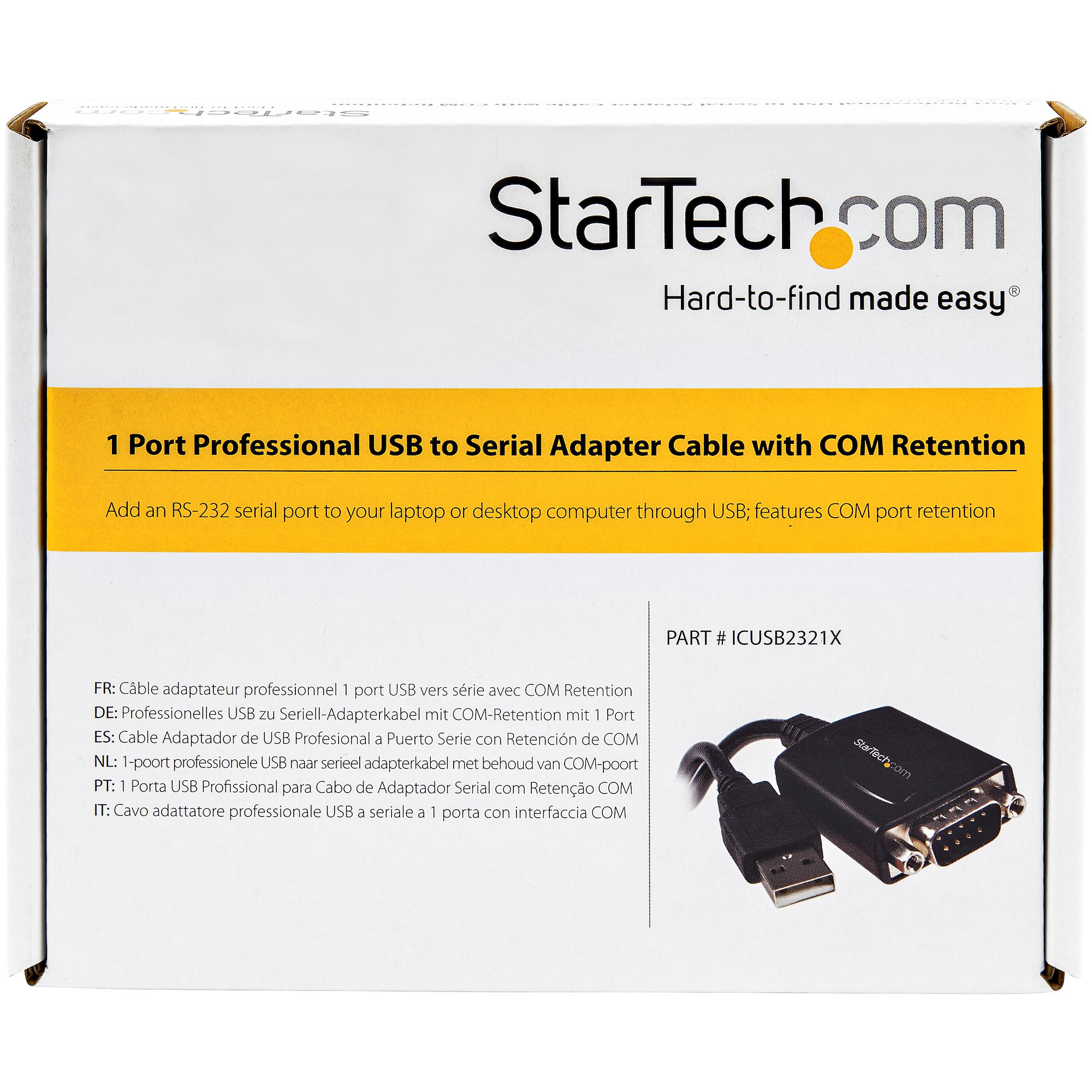 プロ仕様USB－RS232Cシリアル変換ケーブル 1x USB A－1x DB9 - シリアルカード  アダプタ | StarTech.com 日本