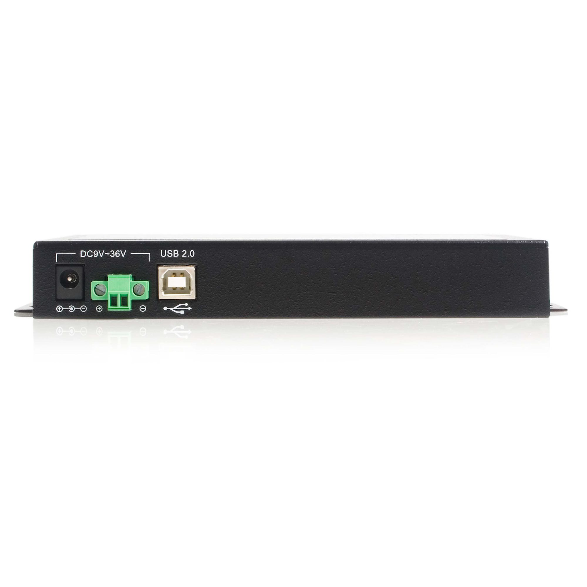 Hub de 4 Puertos Serial RS232 a USB con retención del Puerto COM StarTech.com ICUSB2324X 2X DB9 Macho, 1x USB A Macho 