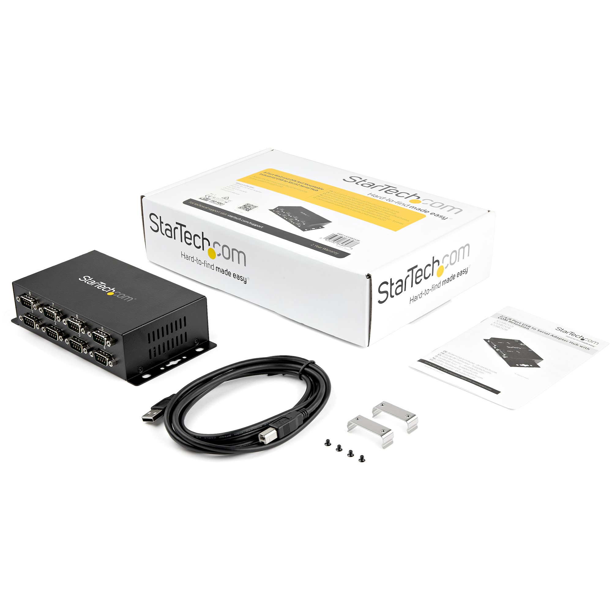 IO Crest SY-HUB15051 Sybil USB 2.0 to 8 Port Serial RS232 Adapter 