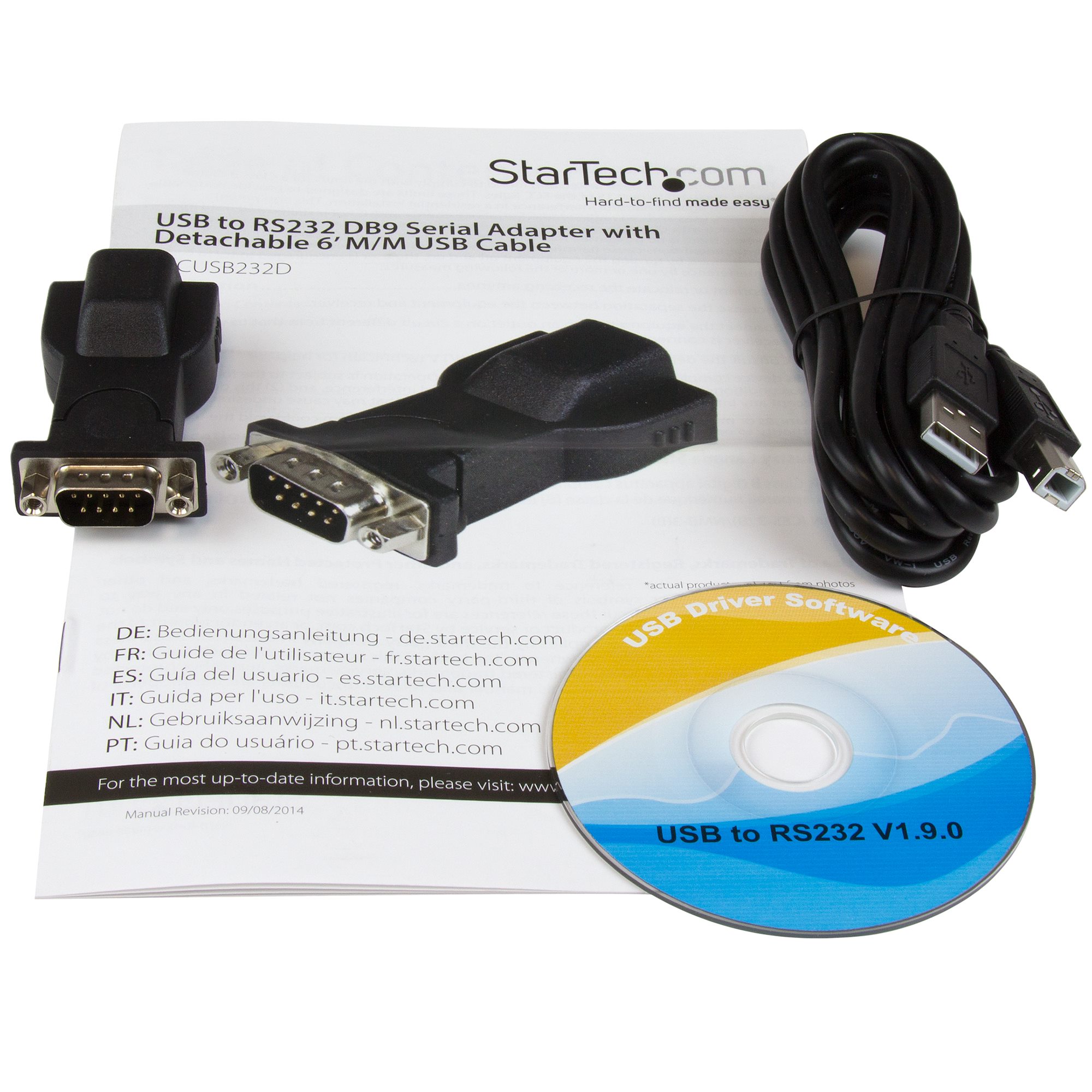 USB to Serial Adapter w/ Detachable USB - Serial Cards & Adapters |
