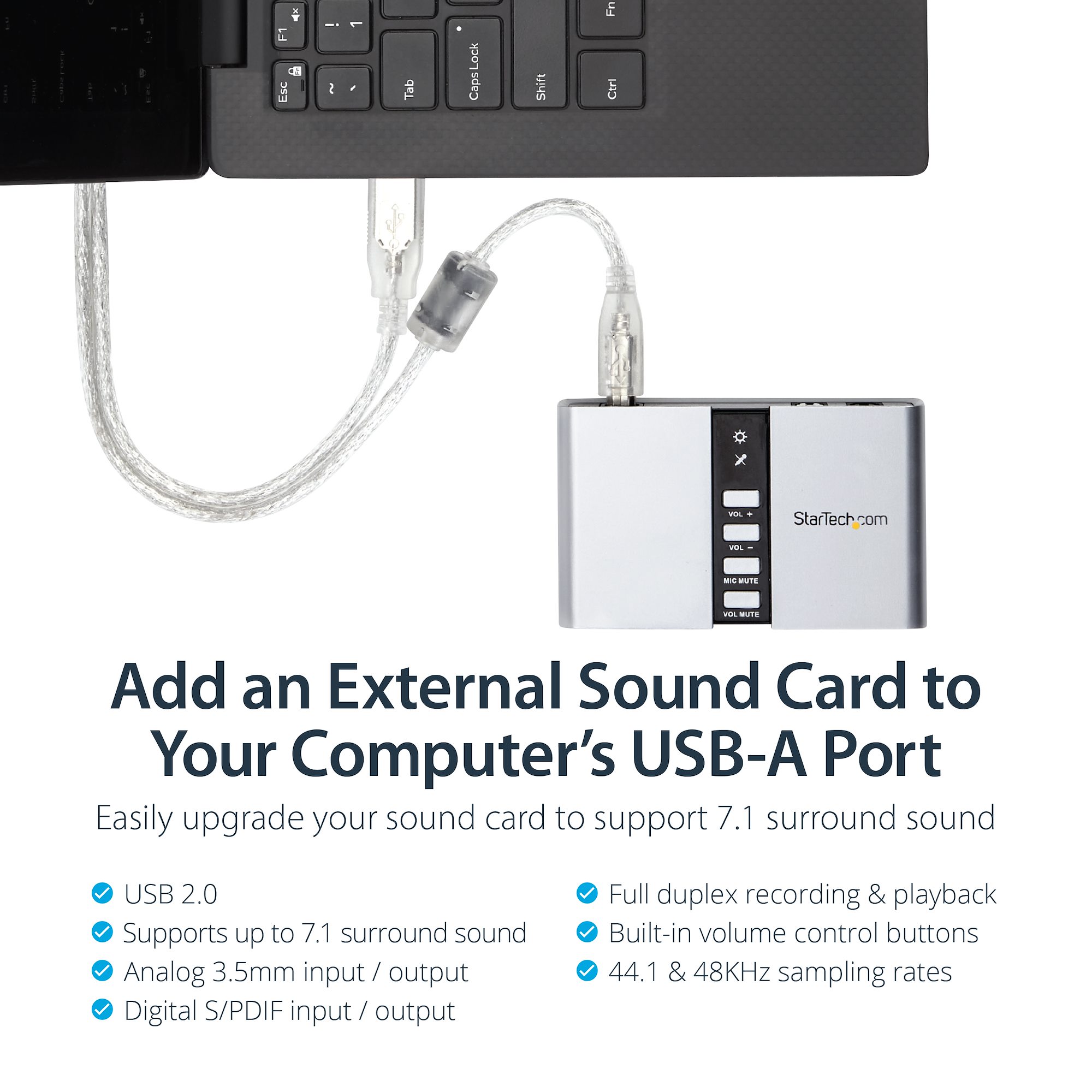 7.1 USB Audio Adapter External Sound Card with SPDIF Digital 7.1 USB Audio Adapter External Sound Card with SPDIF Digital