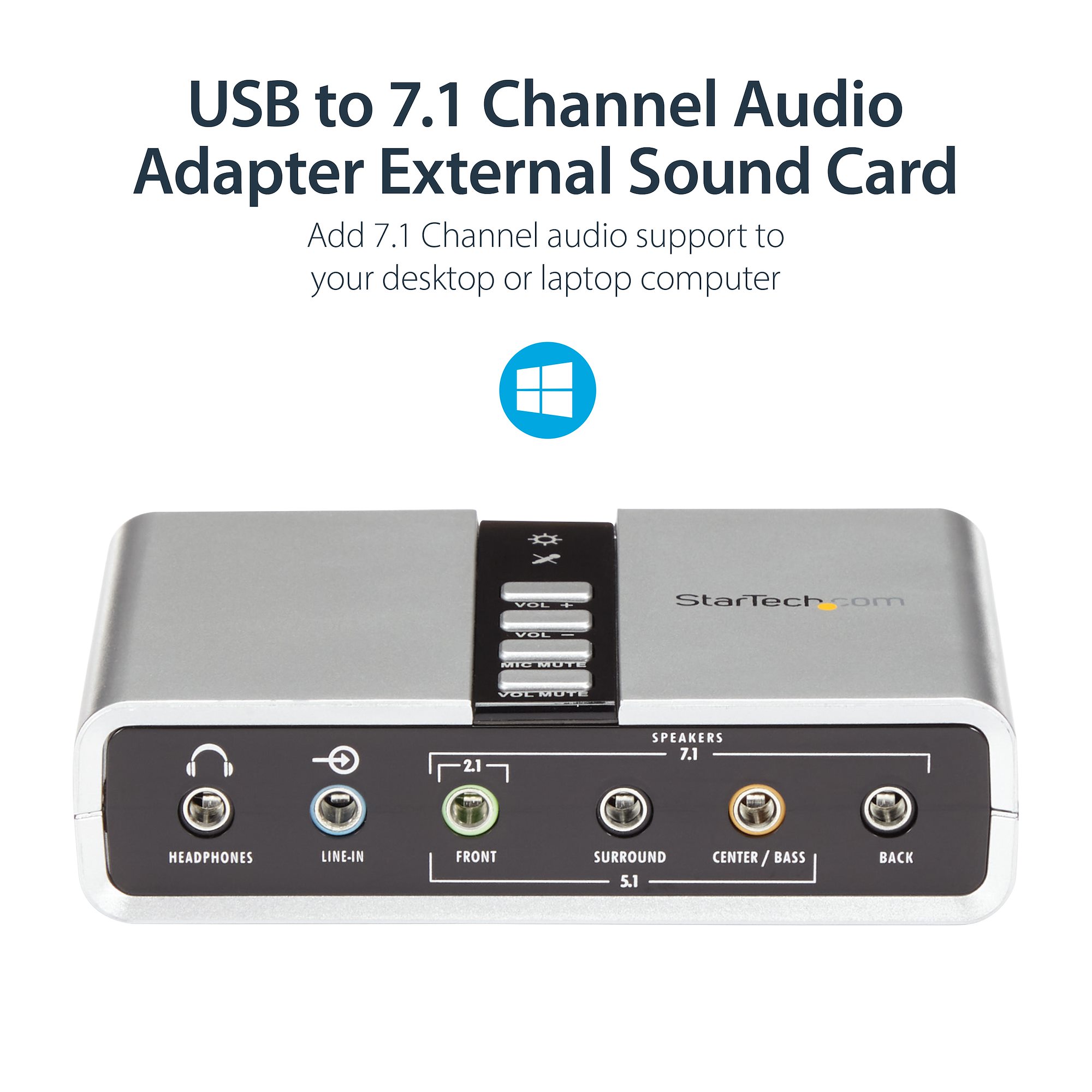 7.1 USB Audio Adapter External Sound Card with SPDIF Digital 7.1 USB Audio Adapter External Sound Card with SPDIF Digital