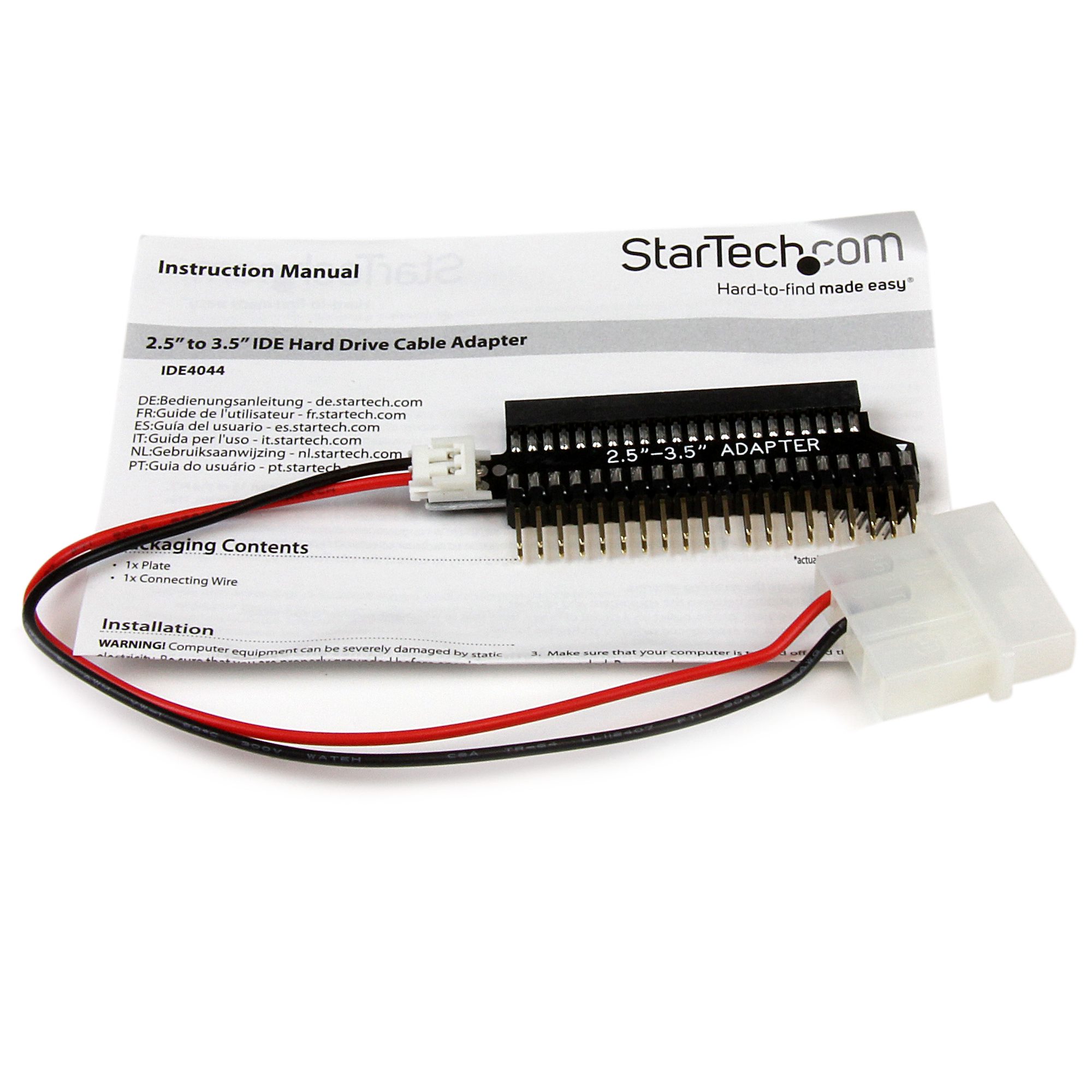 Adattatore IDE 44 Pin Femmina A SATA 7+15 Pin Maschio, Per Collegare Hard Disk Laptop 2.5" IDE A Porta SATA, Supporta Hot Swap