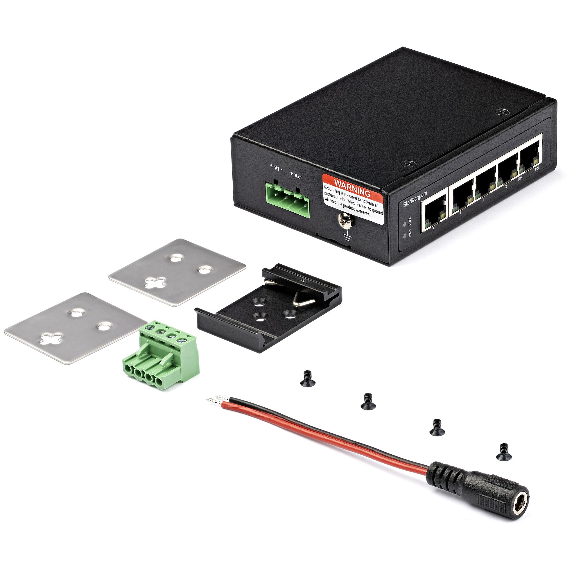 Switch Industriel PoE Gigabit 5 Ports - 30W - Repartiteur Power Over  Ethernet - Switch PoE+ GbE Non Géré - Commutateur Réseau Gigabit Haute  Puissance