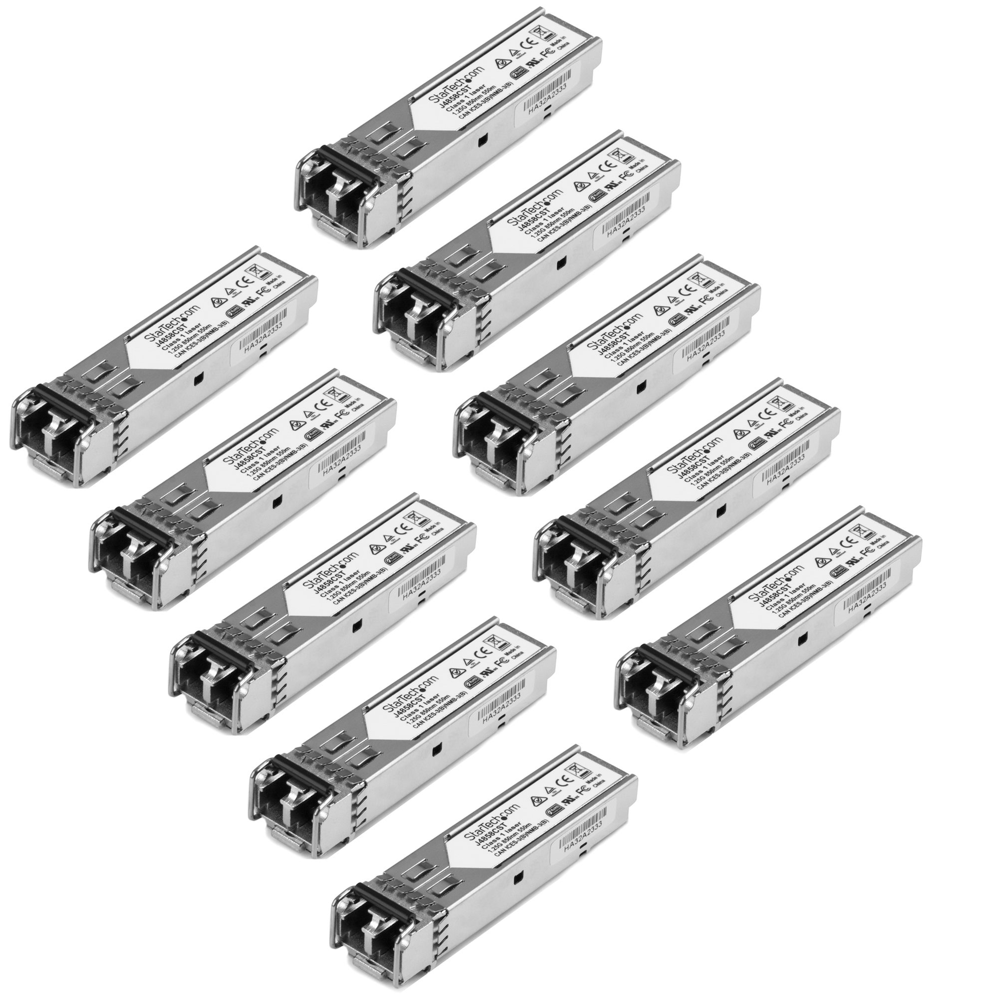 10 pack HPE J4858C Compatible SFP Module - 1000BASE-SX 10 pack HPE J4858C Compatible SFP Module - 1000BASE-SX
