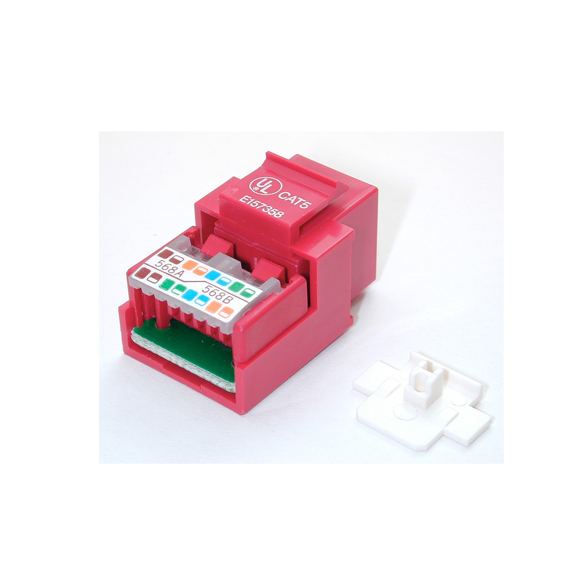 Cat5e Modular Keystone Jack Red - Network Wall Jacks & Outlets | Canada