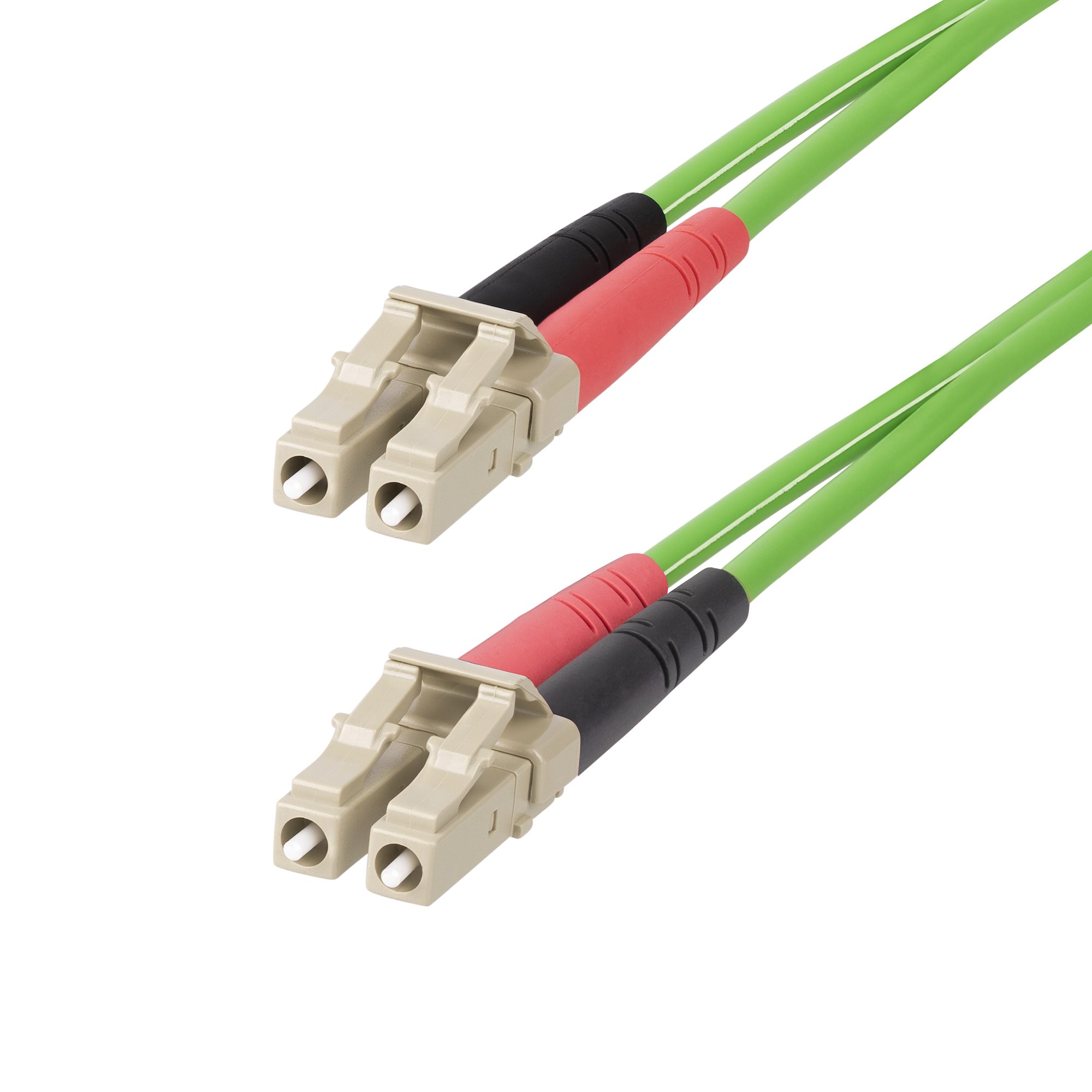Câble Fibre Optique Multimode OM5 LC à LC (UPC) de 3m,  Cordon/Jarretière/Connecteur Fibre Optique 50/125µm Duplex LOMMF Zipcord,  VCSEL, 40G/100G